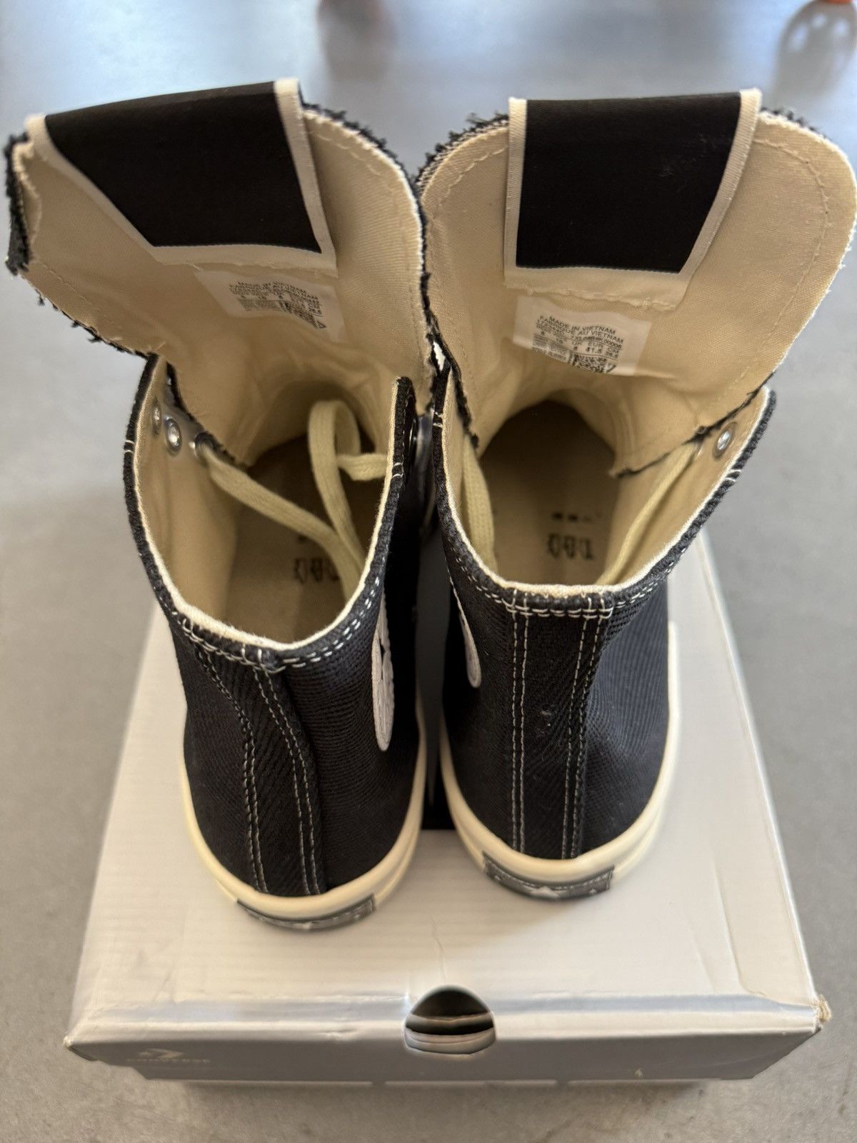 Converse × Rick Owens Drkshdw Converse TURBODRK Chuck Taylor All Star Rick Owens DRKSHDW Size US 8 / EU 41 - 5 Thumbnail