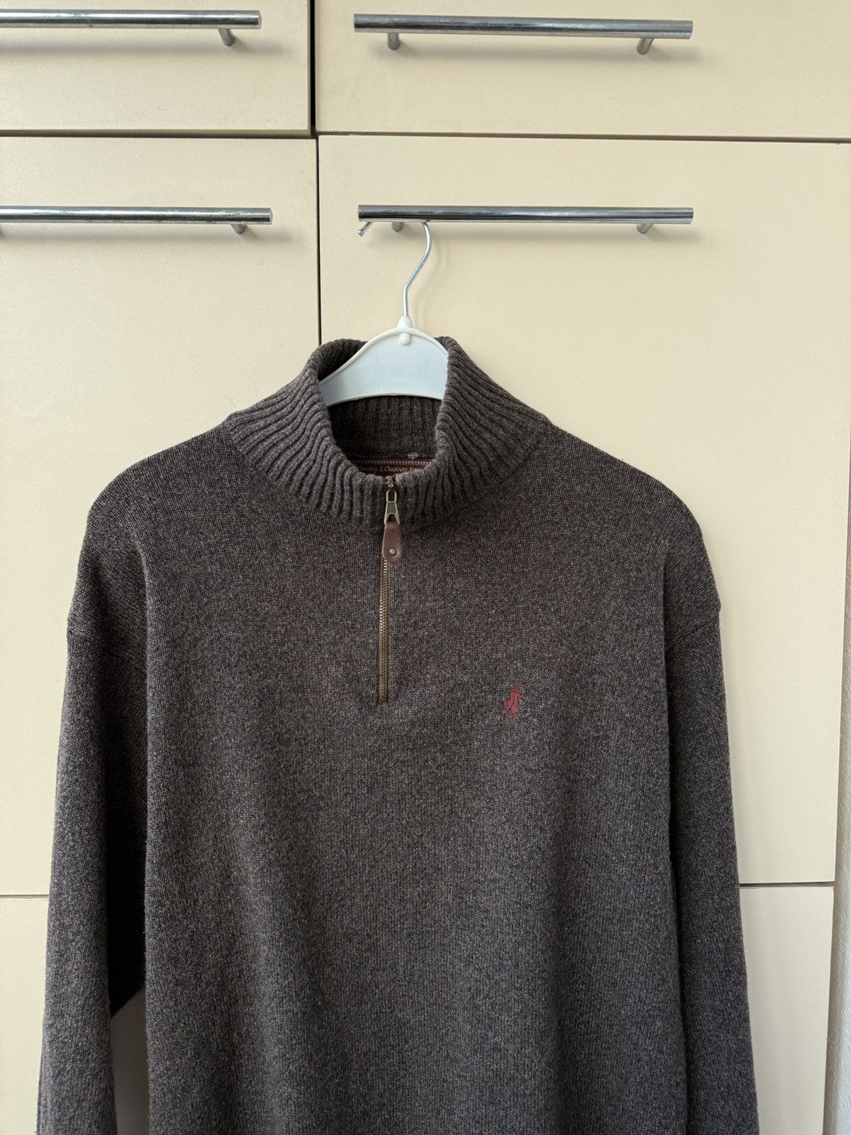 Marlboro Classics Marlboro classics Knit Wool sweater 1/3 zip brown 90s Size US XL / EU 56 / 4 - 9 Thumbnail