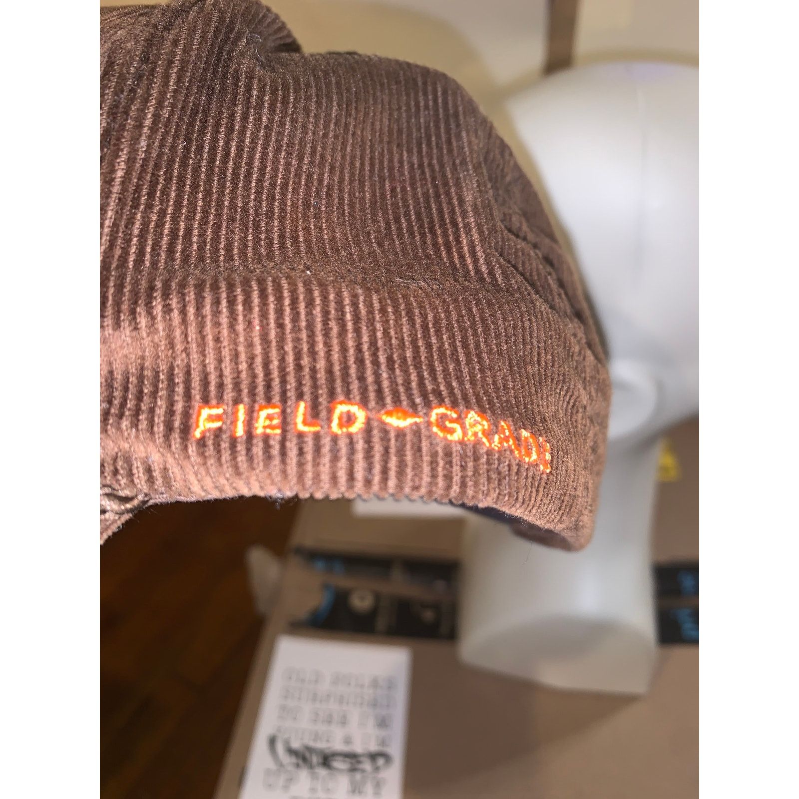 Other Field Grade All Hustle No Luck Brown Corduroy Trucker Hat Size ONE SIZE - 5 Thumbnail