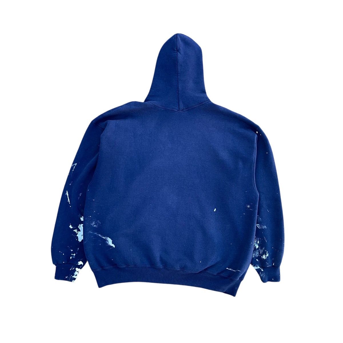 Russell Athletic Vintage Russell Athletic Navy Blue Paint Splatter Hoodie Size US XXL / EU 58 / 5 - 4 Thumbnail