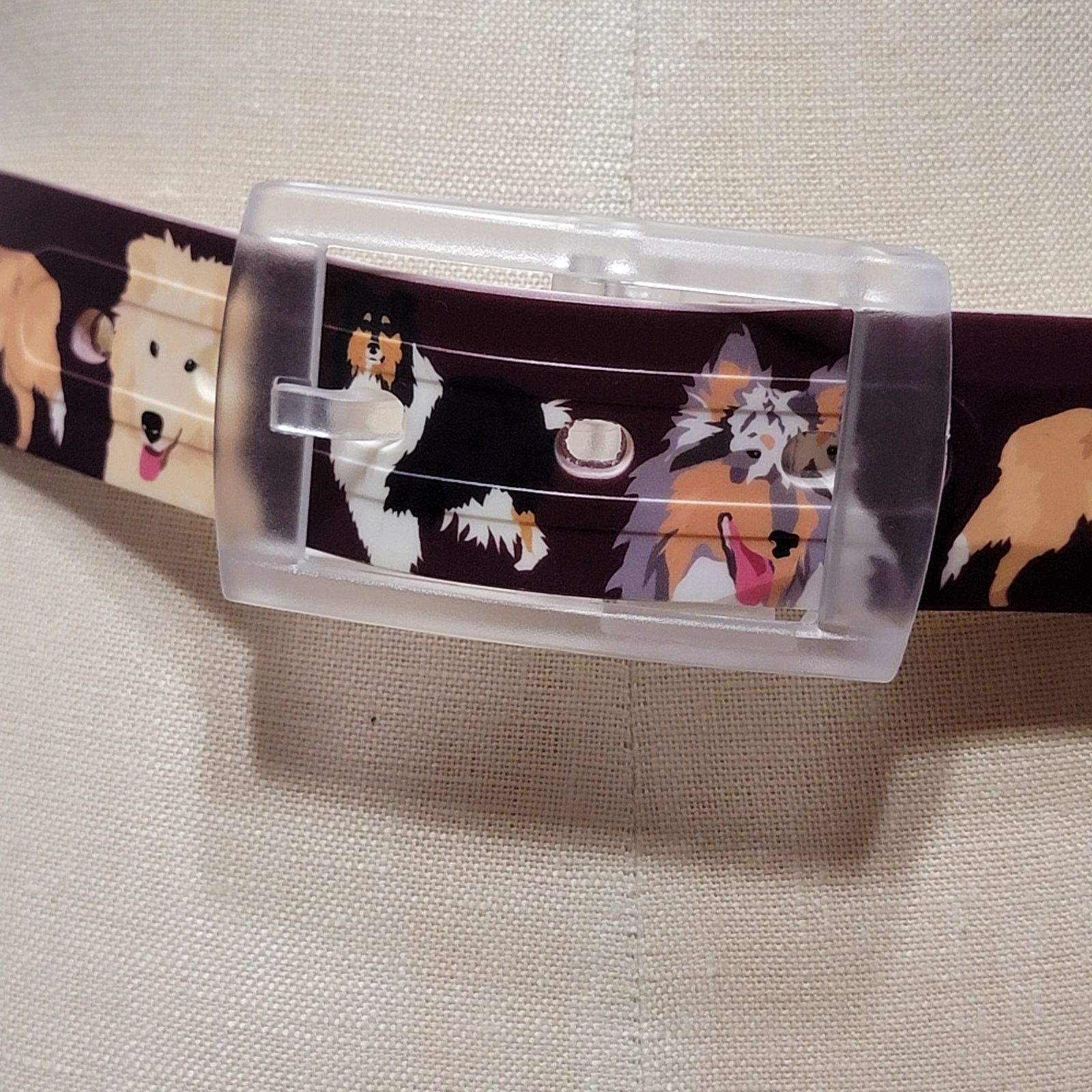 Other Brown Belt w/Dogs - 36" Size ONE SIZE - 2 Thumbnail