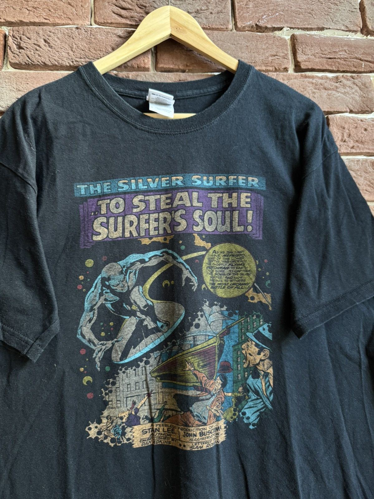 Marvel Comics Rare Marvel 00s Silver Surfer Vintage Cartoon Tee Dc Comics Size US L / EU 52-54 / 3 - 3 Thumbnail