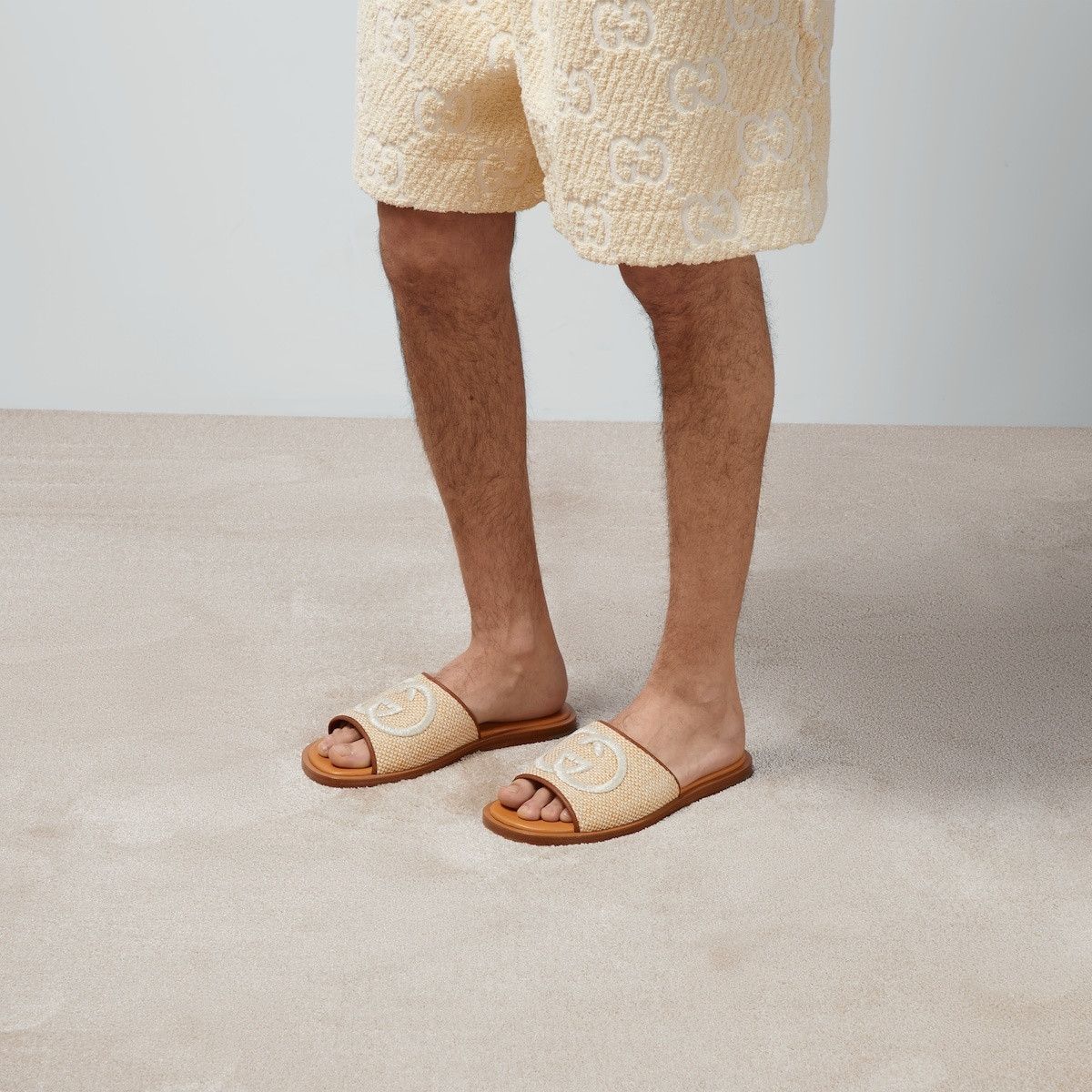 Gucci o1loc1c0625 Slide Sandals With Embroidery in Multicolor Size US 10.5 / EU 43-44 - 5 Thumbnail