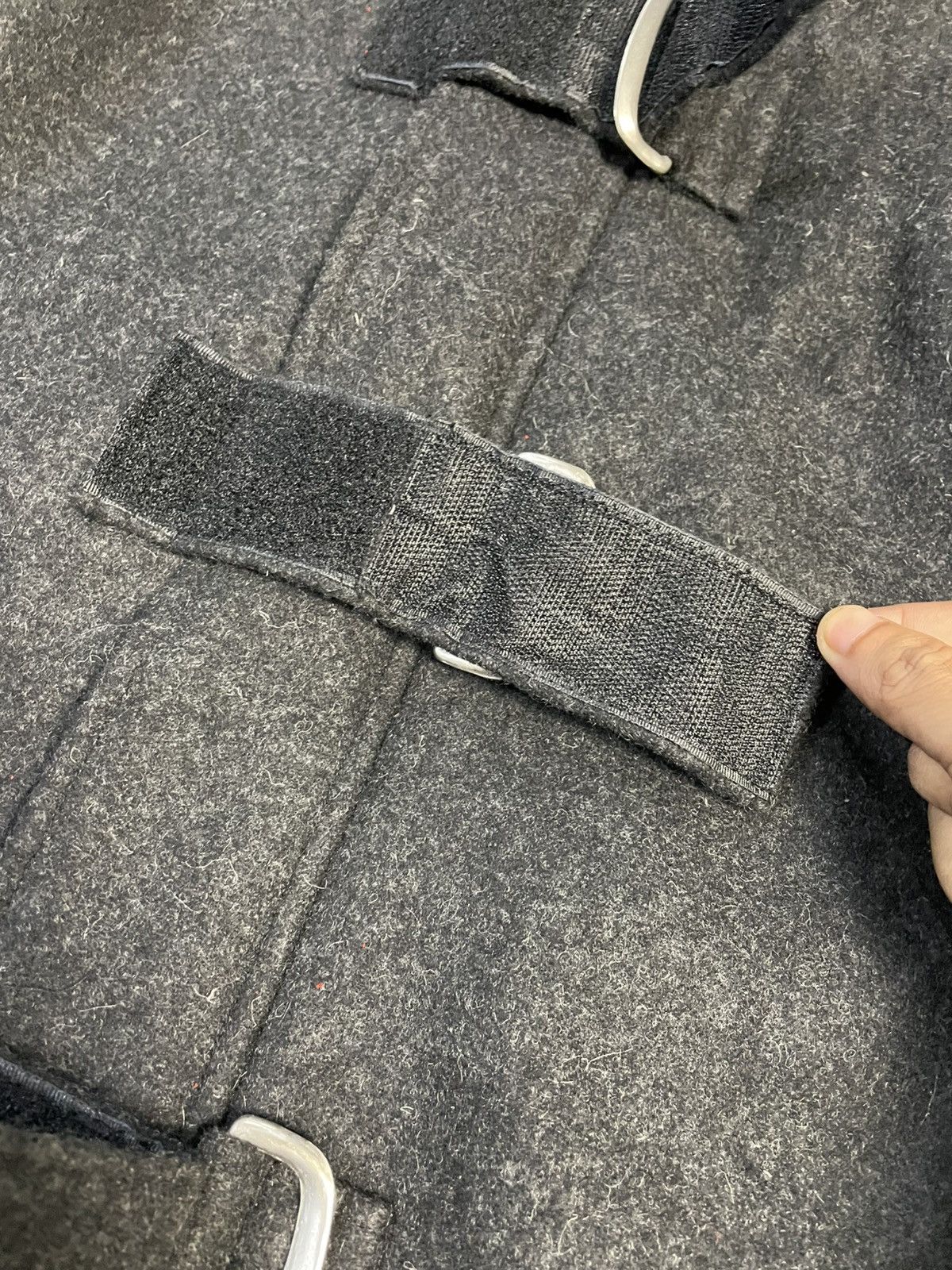 Japanese Brand Kapitalist Genuine Feeling Velcro Strap Wool Hooded Jacket Size US L / EU 52-54 / 3 - 3 Thumbnail