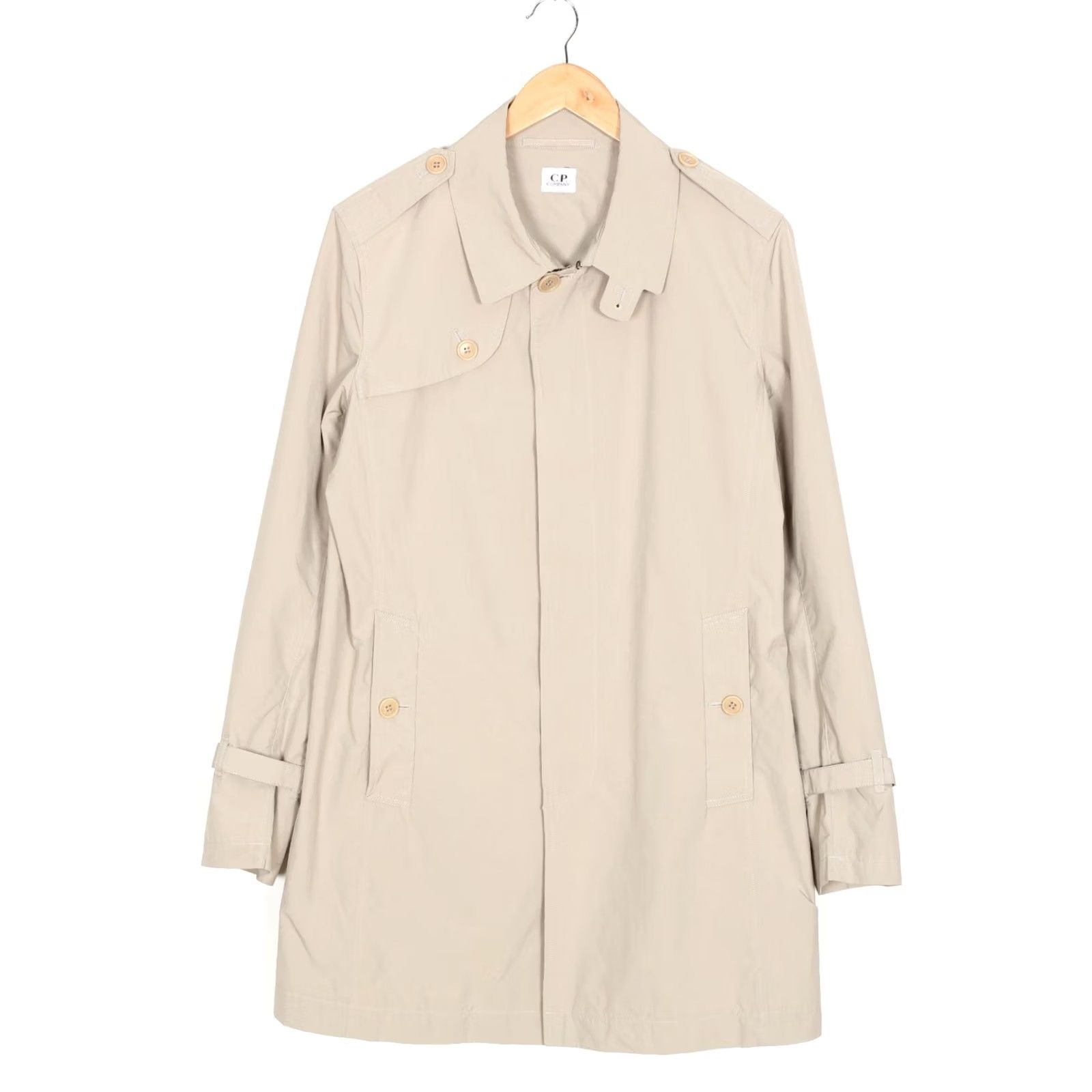 Vintage VINTAGE CP COMPANY Trench Coat Jacket Beige Men Size 48 MJ6480 Size US M / EU 48-50 / 2 - 2 Thumbnail
