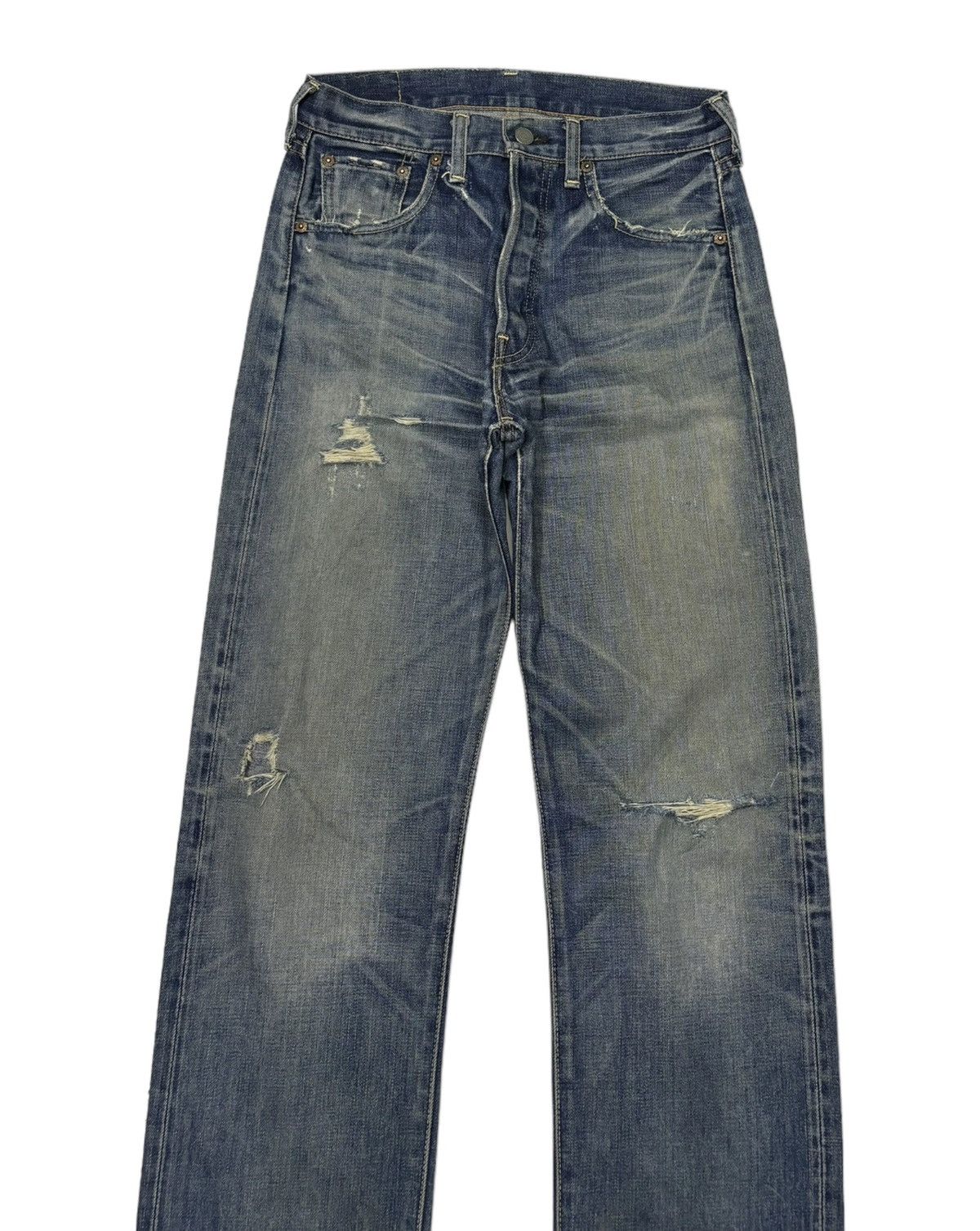 Levi's VINTAGE LEVIS 501 BIG E SELVEDGE REDLINE DISTRESSED DENIM Size US 29 - 5 Thumbnail