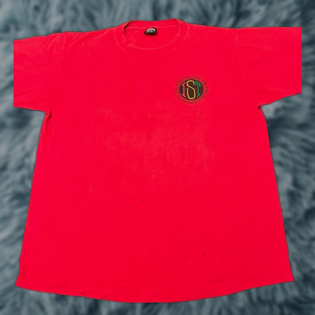 Vintage VINTAGE Stussy Tribe Tee Shirt XL Mens Red 90s USA Skate Hip Hop Surf Vintage 80s 90s VTG International Tee Size US XL / EU 56 / 4 - 1 Thumbnail