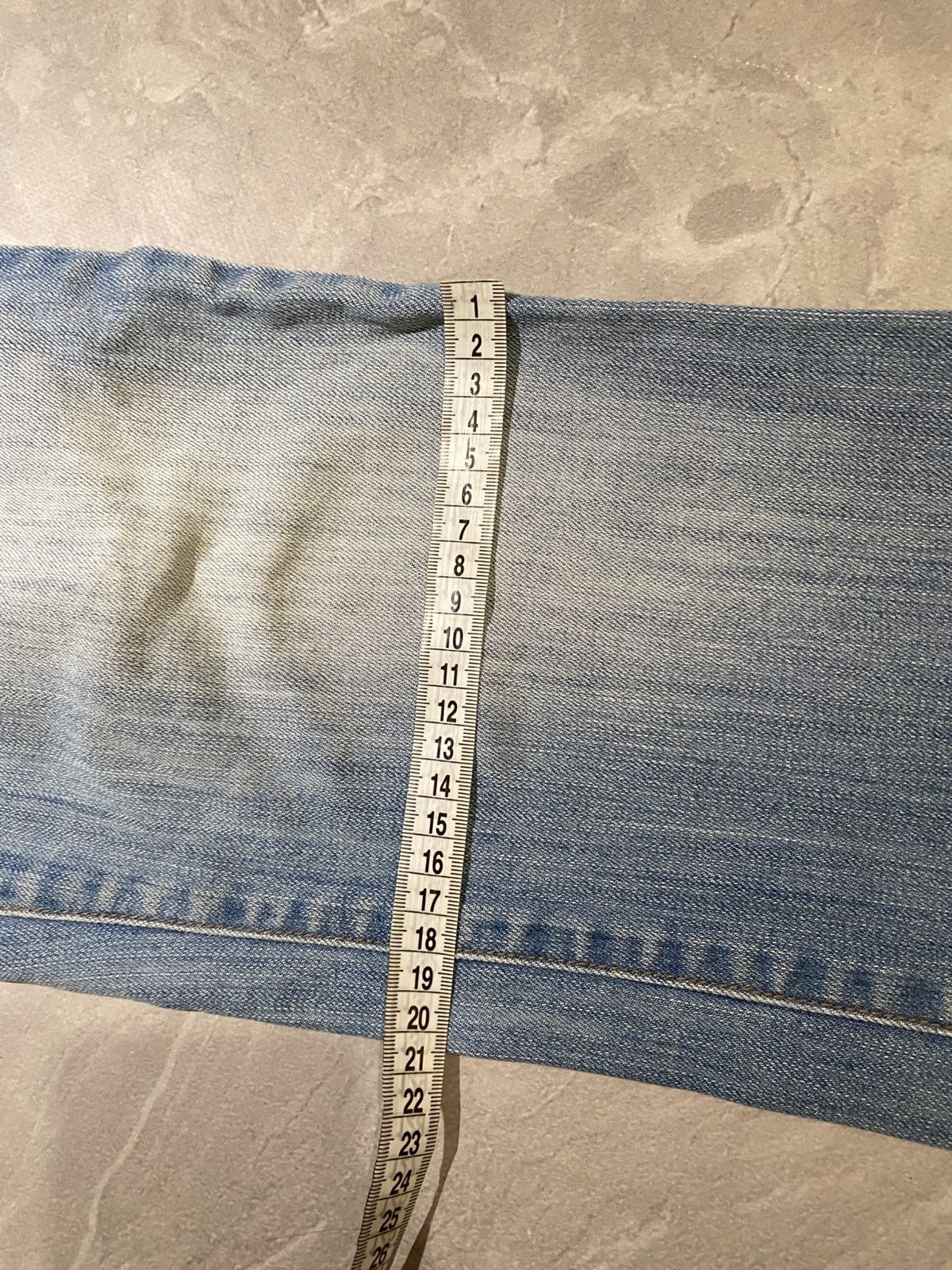 Japanese Brand 00s Archive Flared Jeans Uneven Wash Grunge Tokyo Size US 31 - 13 Thumbnail