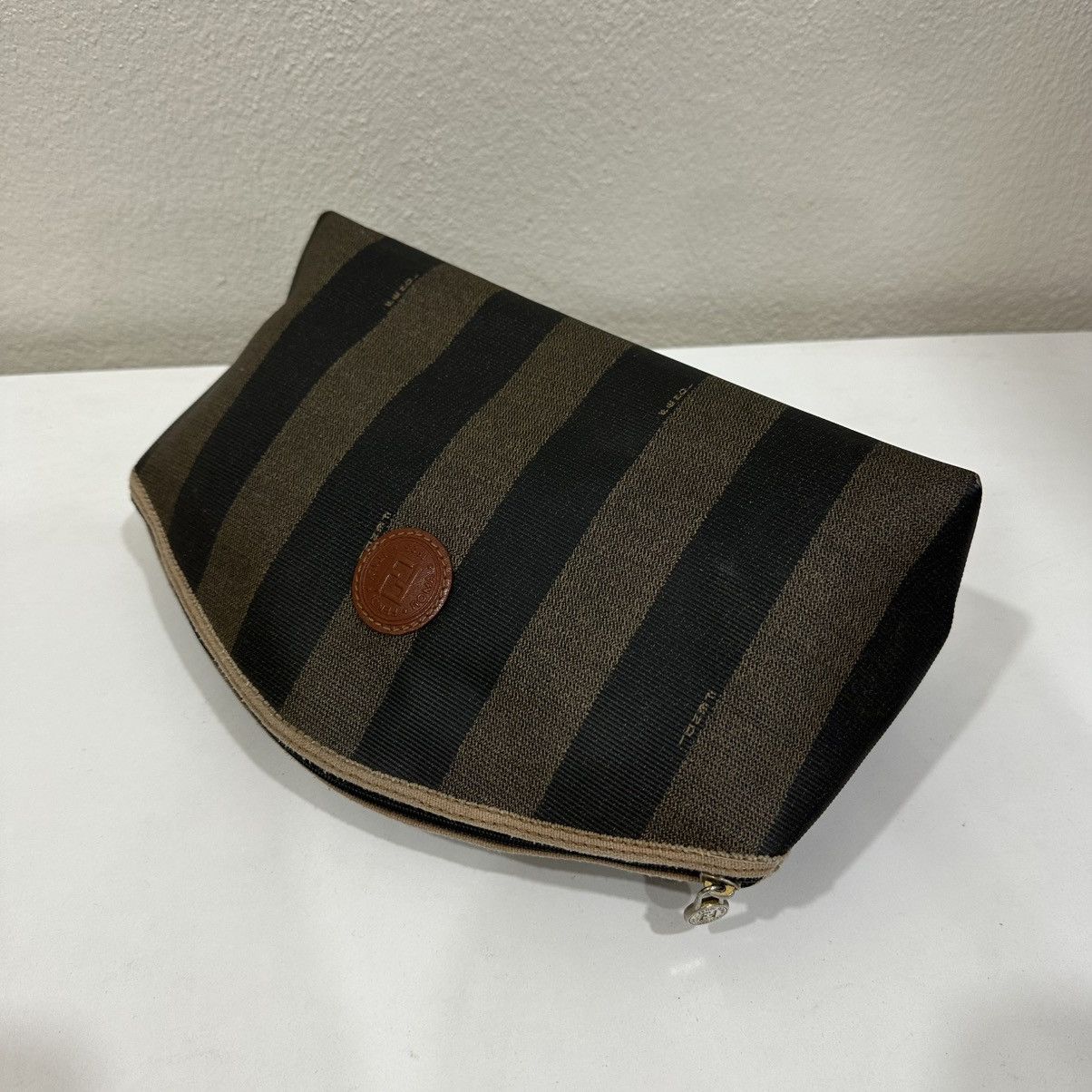Fendi ‼️YES‼️ FENDI PEQUIN STRIPE CLUTCH MAKE UP BAG Size ONE SIZE - 4 Thumbnail