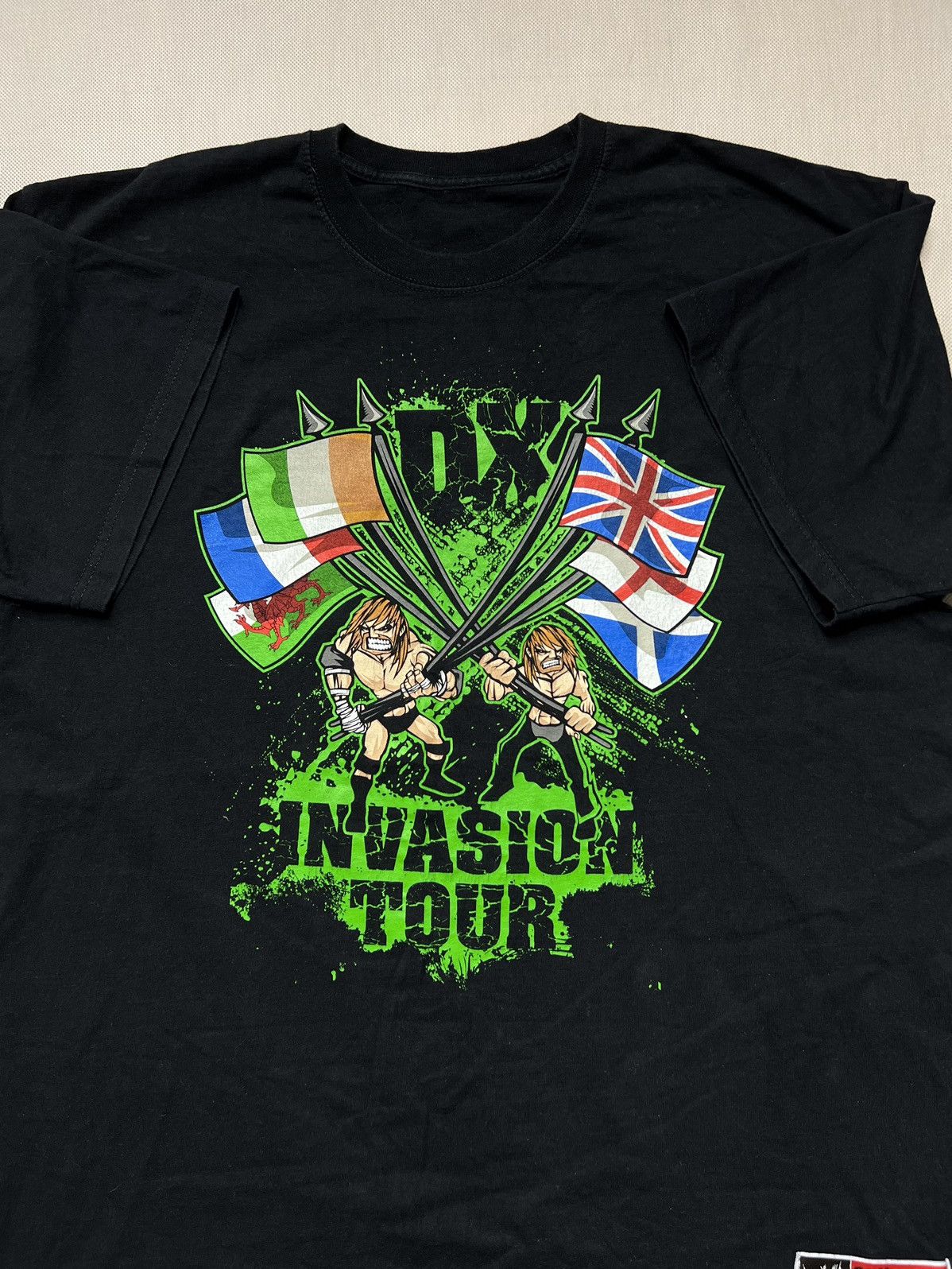 Vintage × WWE Tshirt WWE Wrestling invasion tour vintage Size US L / EU 52-54 / 3 - 1 Thumbnail