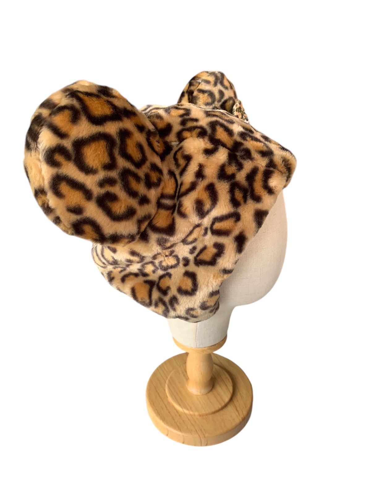 Japanese Brand × Kapital × Vintage Rare Minnie Mouse Leopard Pattern Bunny Horn Beanie Hats🐆 Size ONE SIZE - 5 Thumbnail