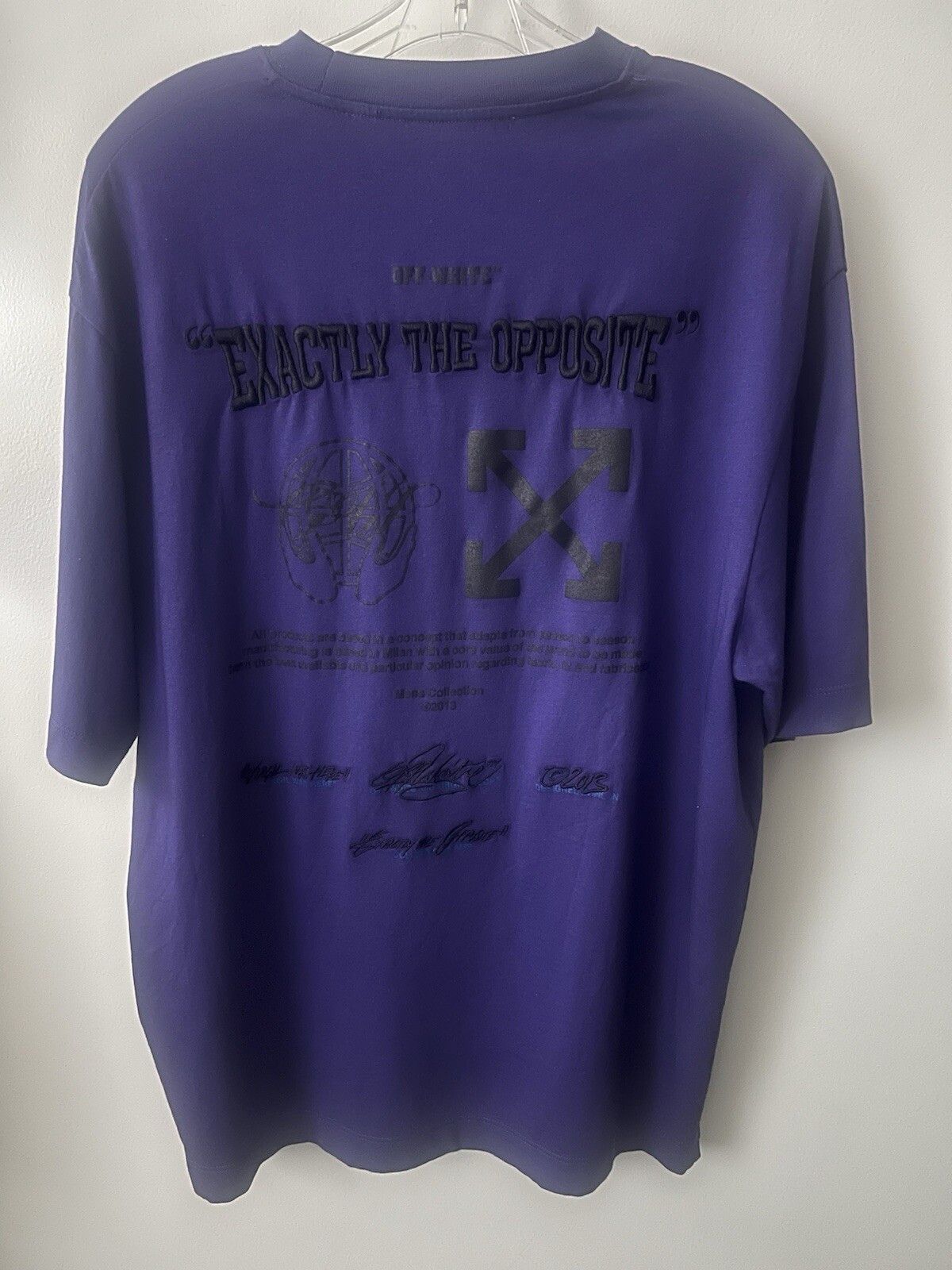 Off-White Exact Opp Over Skate Purple T-shirt Size US S / EU 44-46 / 1 - 2 Thumbnail