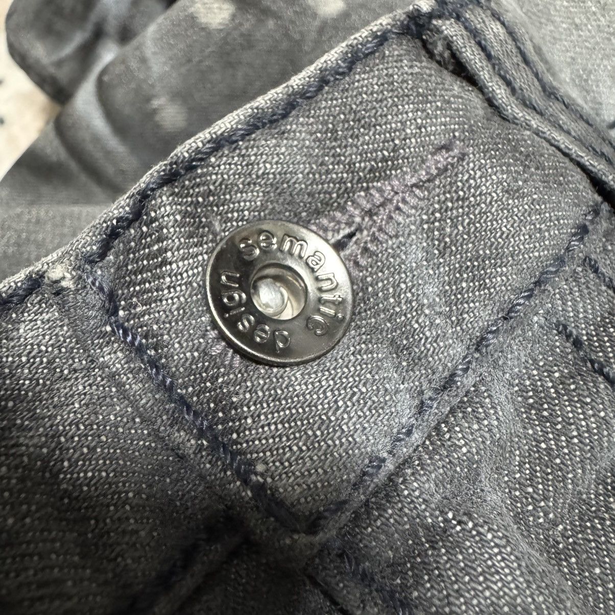 semanticdesign Semantic Design Whiskered Denim Flare Jeans Size US 32 / EU 48 - 18 Thumbnail