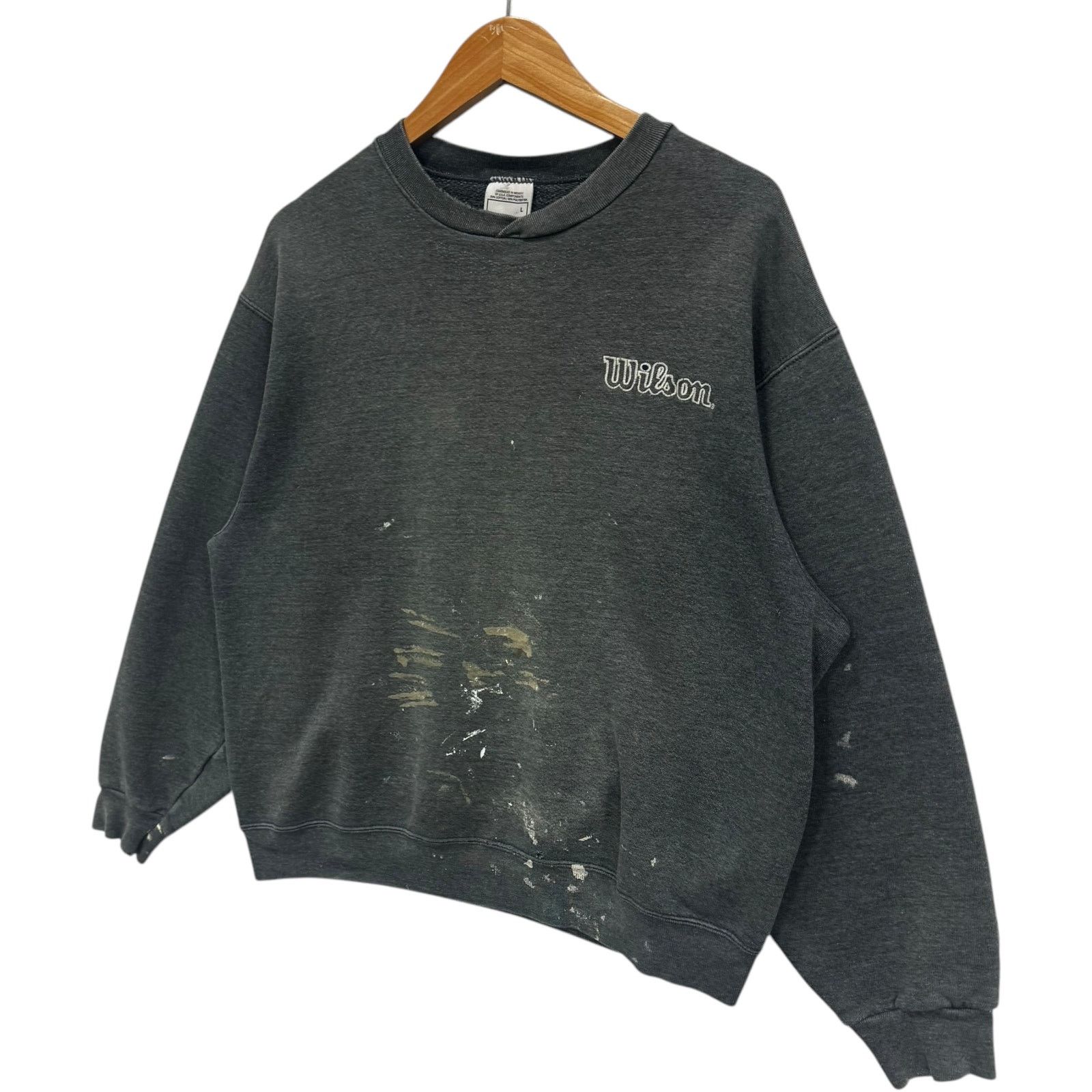 Wilson Vintage Wilson Embroidered Mini Logo Crewneck Large Size US L / EU 52-54 / 3 - 3 Thumbnail