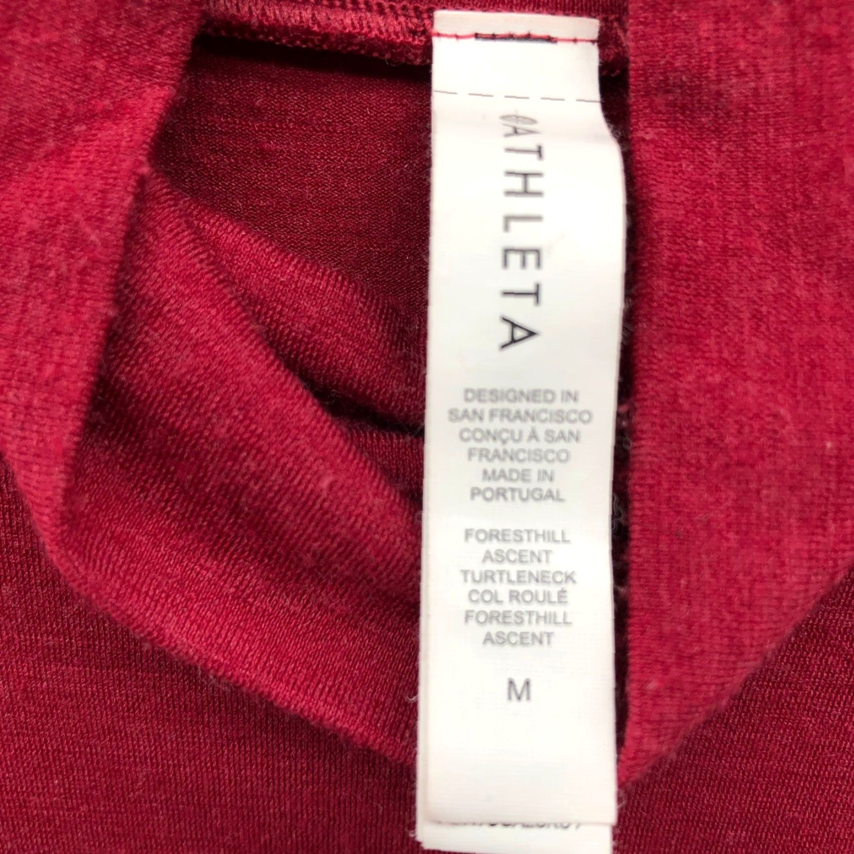 Athleta Athleta Foresthill Ascent Turtleneck Women M Red Solid Wool Nylon Spandex Seamless Long Sleeve Pullover Knit Sweater Size M / US 6-8 / IT 42-44 - 7 Thumbnail
