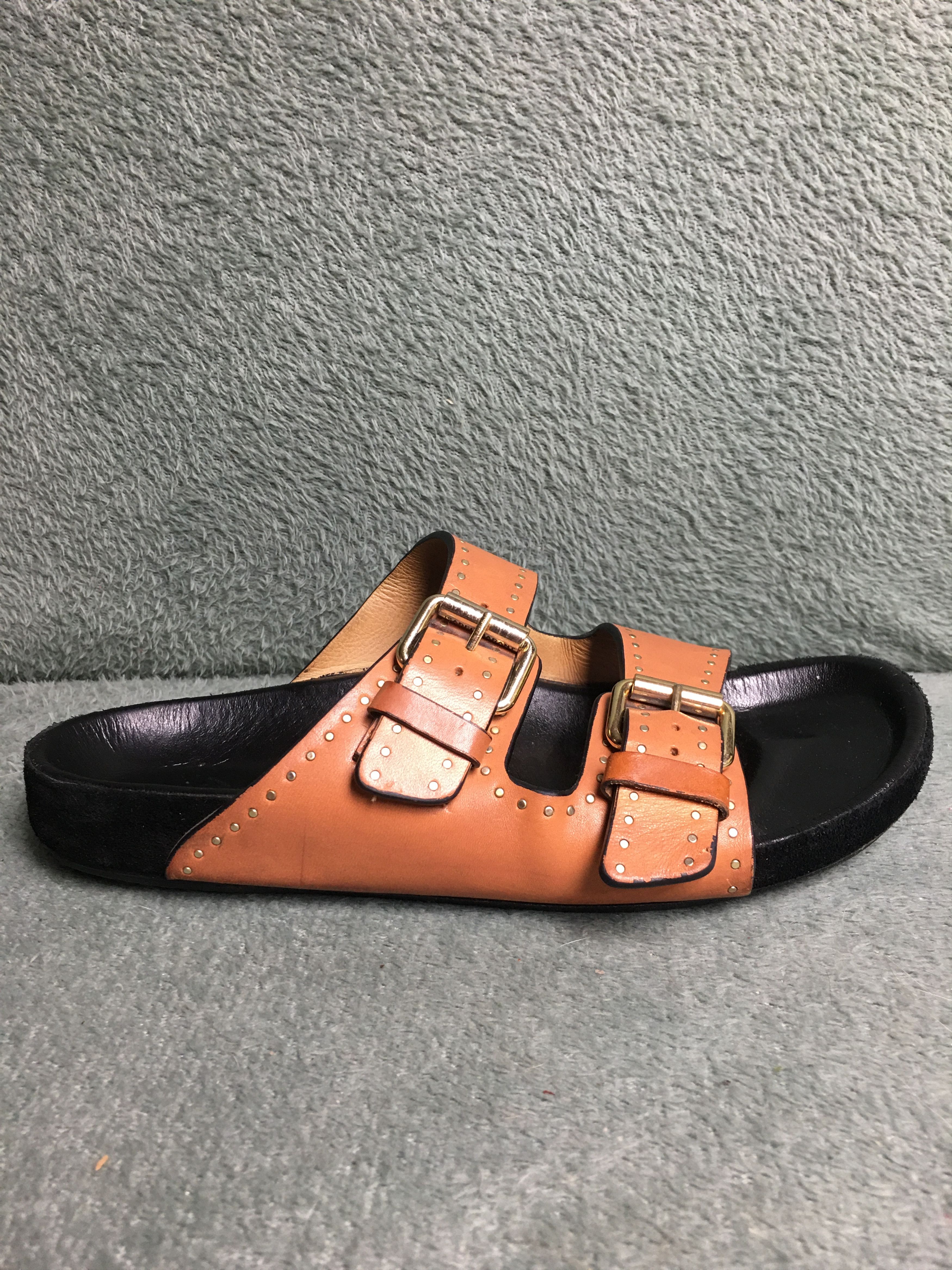 Isabel Marant Isabel Marant LENNYO Open-toed Leather Sandals Size US 8.5 / IT 38.5 - 9 Thumbnail