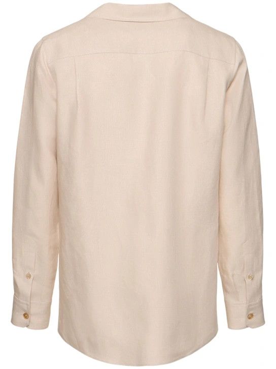Dolce & Gabbana o1lsvrm0425 Long Sleeve Linen Shirt in Beige Size US L / EU 52-54 / 3 - 4 Thumbnail