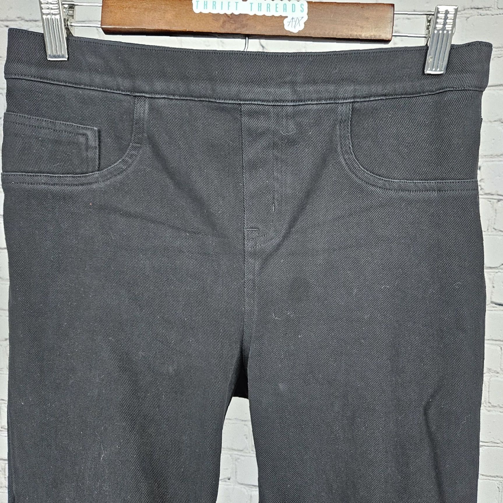 Spanx Spanx Black High Rise Slimming Stretch Cropped Jegging Leggings L Women Size 36" / US 14 / IT 50 - 5 Thumbnail