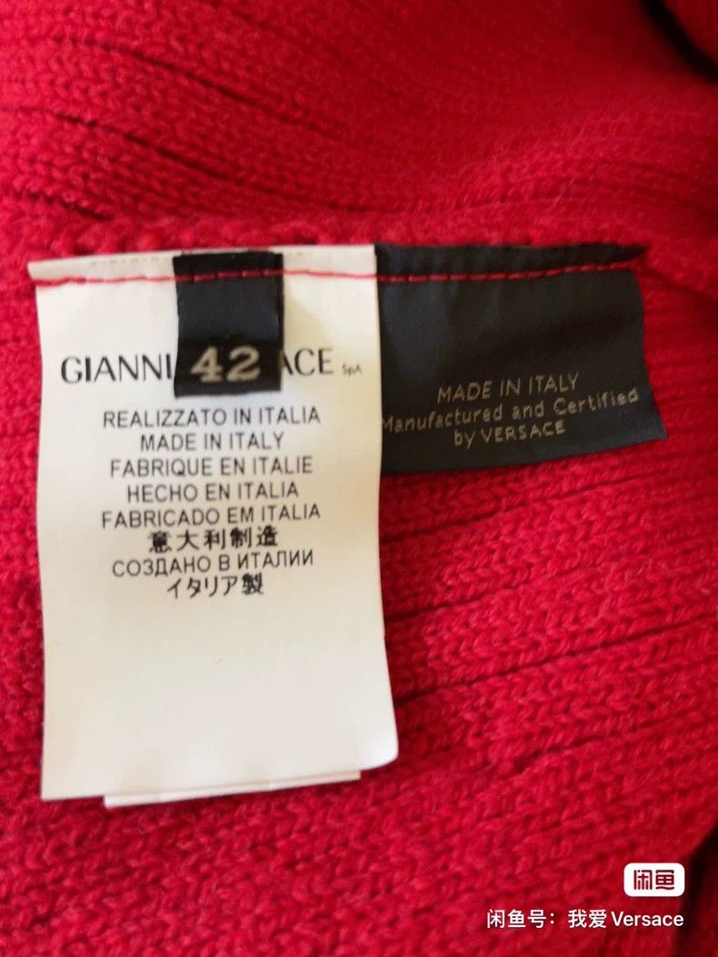Versace Versace Wool knit jacket with a new large fur collar Size XL / US 12-14 / IT 48-50 - 8 Thumbnail
