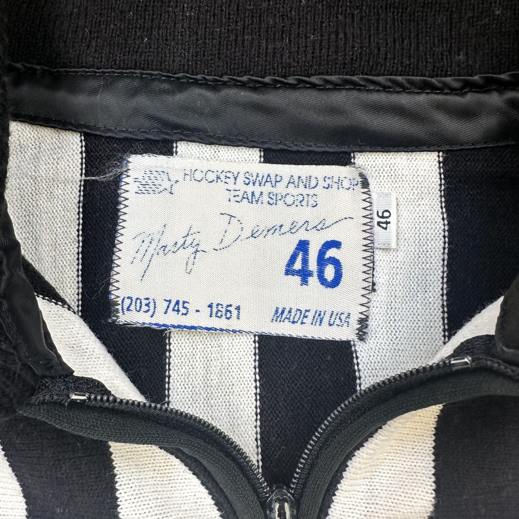 Vintage VINTAGE Marty Diemer Referee Black White Stripe 90s Pullover Sweater Mens XL Knit Striped College USA Sports Hockey Mens Size US XL / EU 56 / 4 - 4 Thumbnail