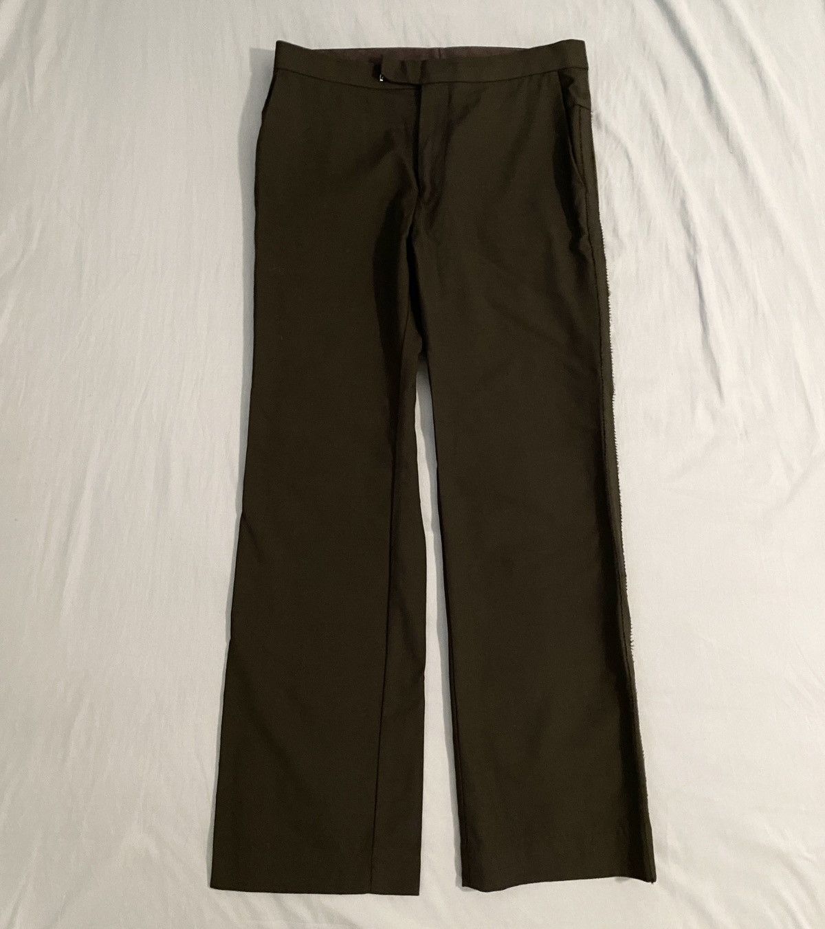 Veronique Branquinho Archive AW05 Wide Flared Brown Pants