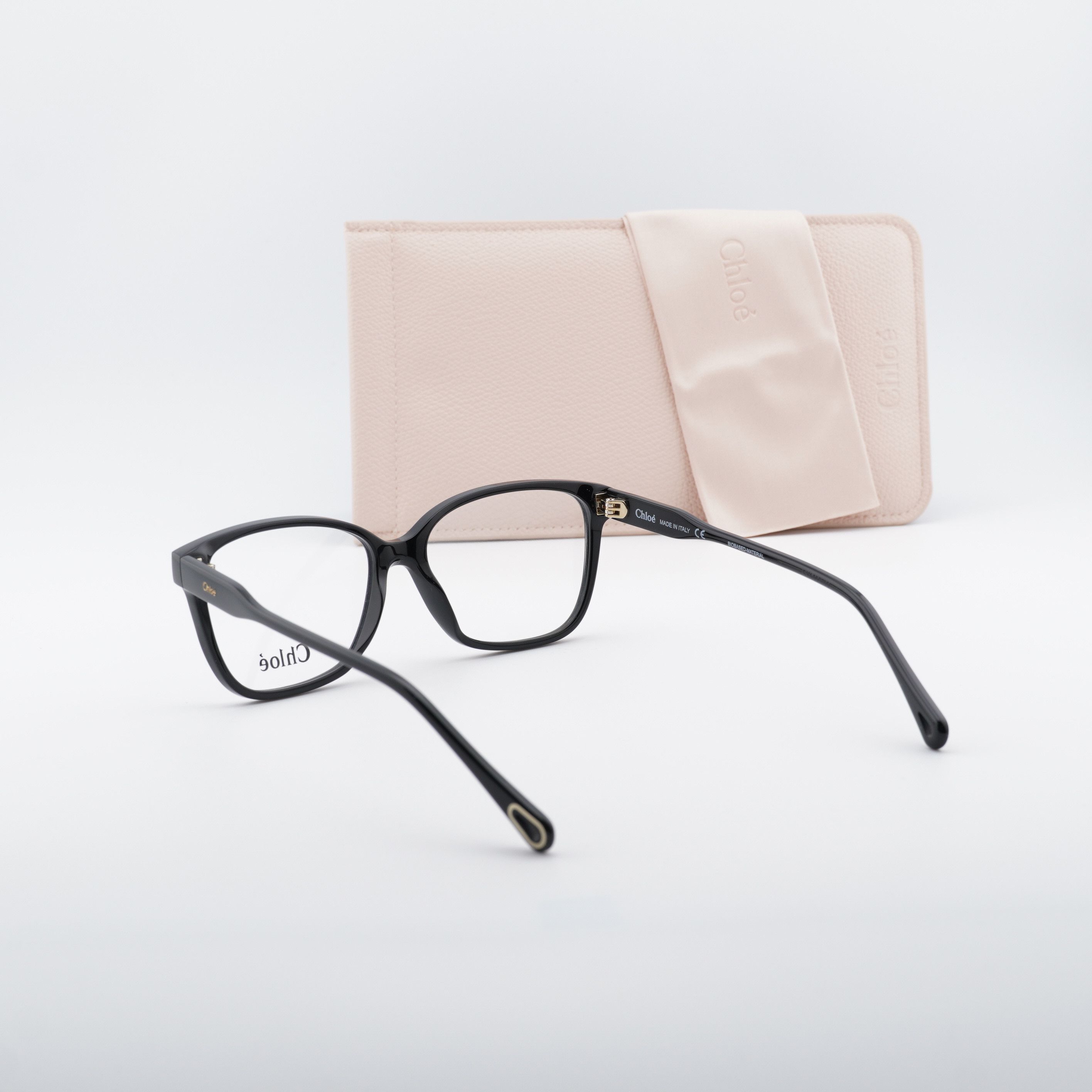 Chloe Chloe CH0115O 001 Eyeglasses Shiny Black 54mm Square Frame Size ONE SIZE - 9 Thumbnail