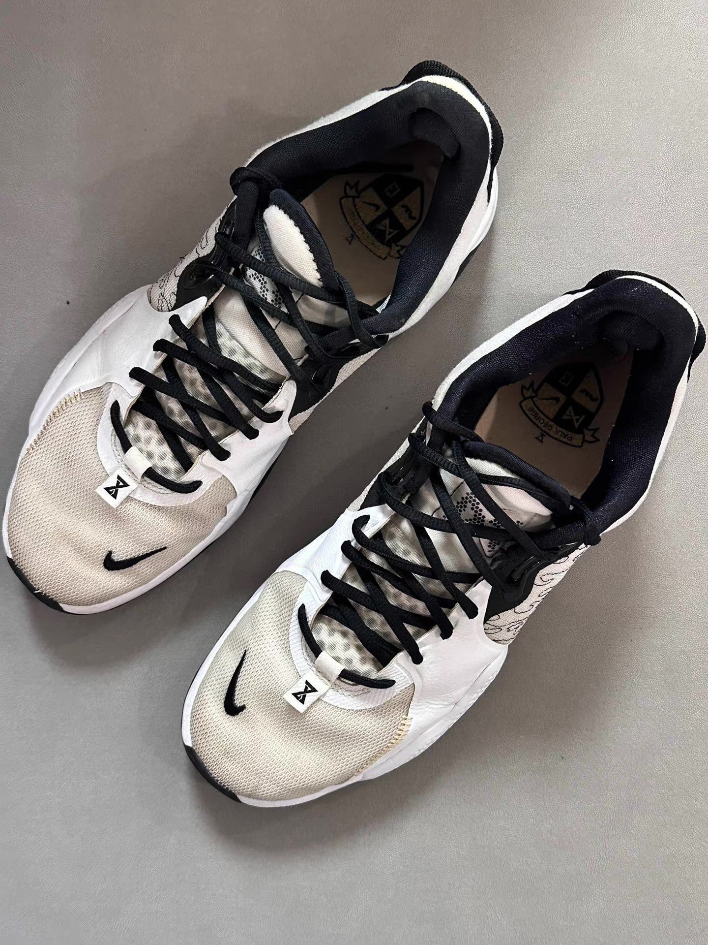 Nike Nike PG 5 Black and white colorway Ｑ20 Size US 11 / EU 44 - 7 Thumbnail