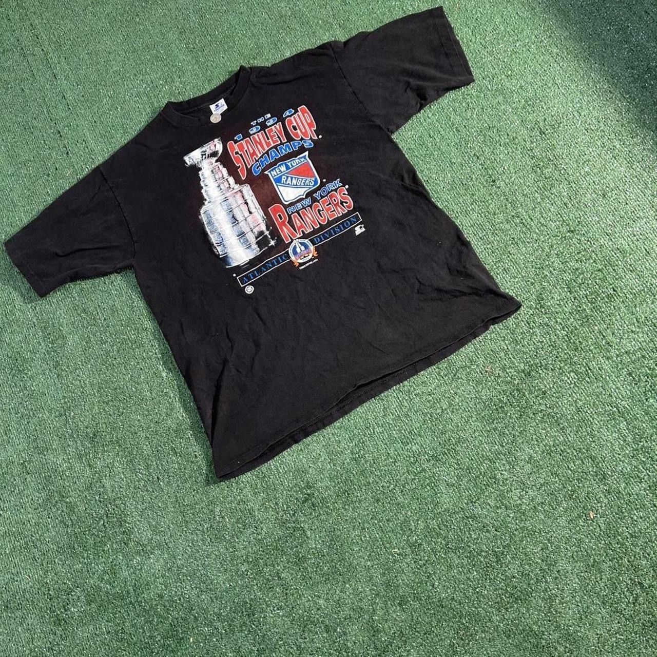 Starter 1994 New York Rangers Stanley Cup Final vintage black tshirt Size US XL / EU 56 / 4 - 2 Thumbnail