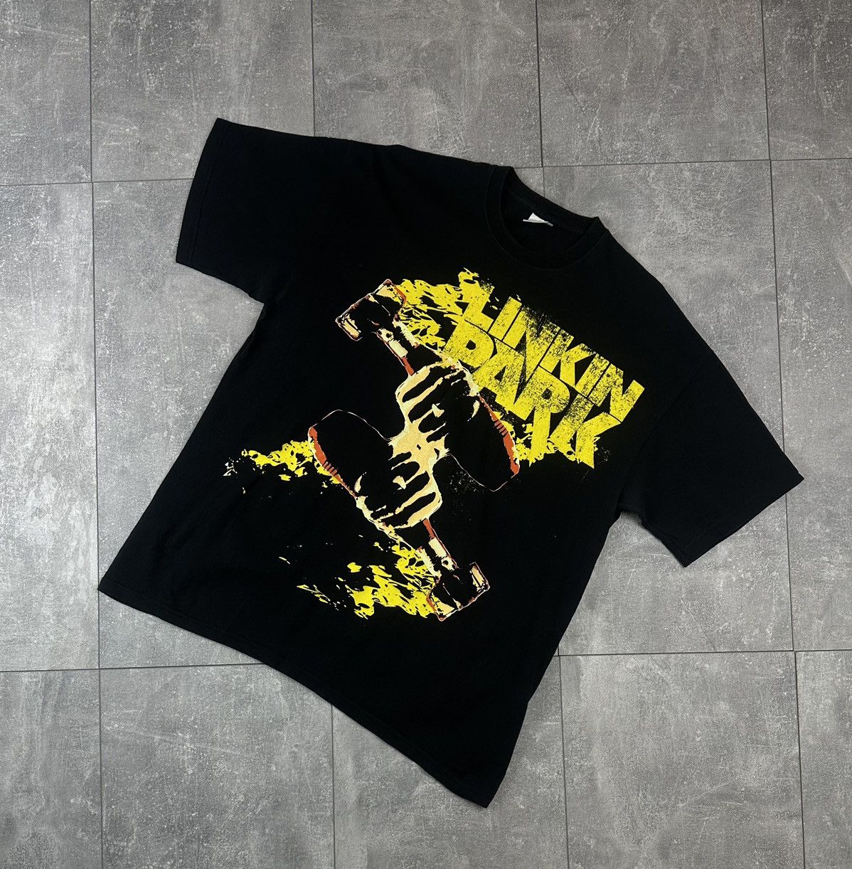 Fruit Of The Loom Linkin Park Vintage Band Rock T-Shirt Overprint Logo Size US L / EU 52-54 / 3 - 2 Thumbnail