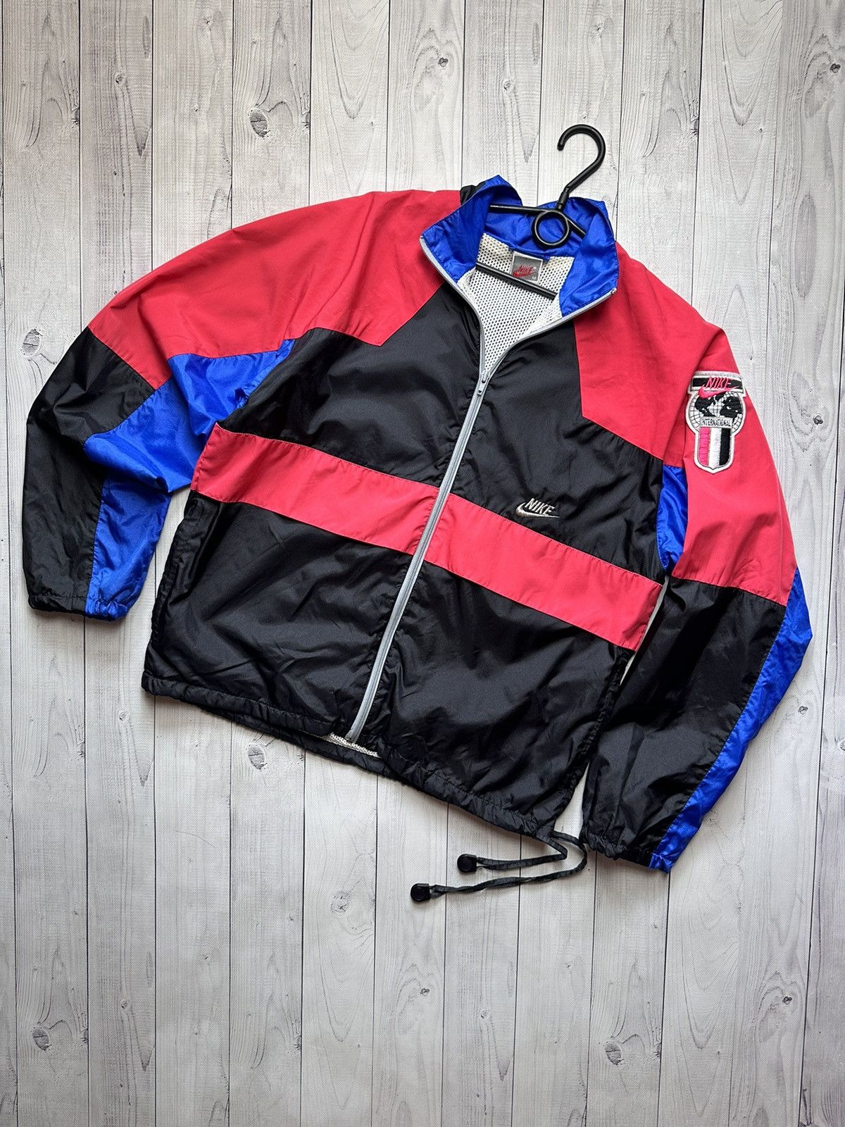 Mens Windbreaker Vintage Nike International Windbreaker Nike