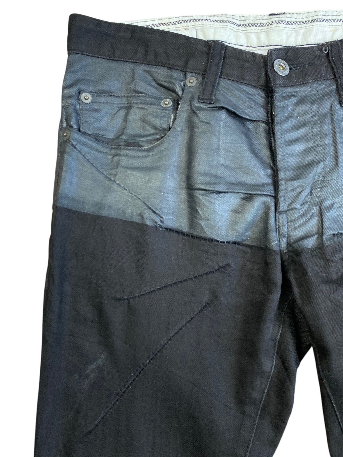 Yohji Yamamoto 90’s AAR By Yohji Yamamoto Hybrid Painted Pants Size US 29 - 4 Thumbnail