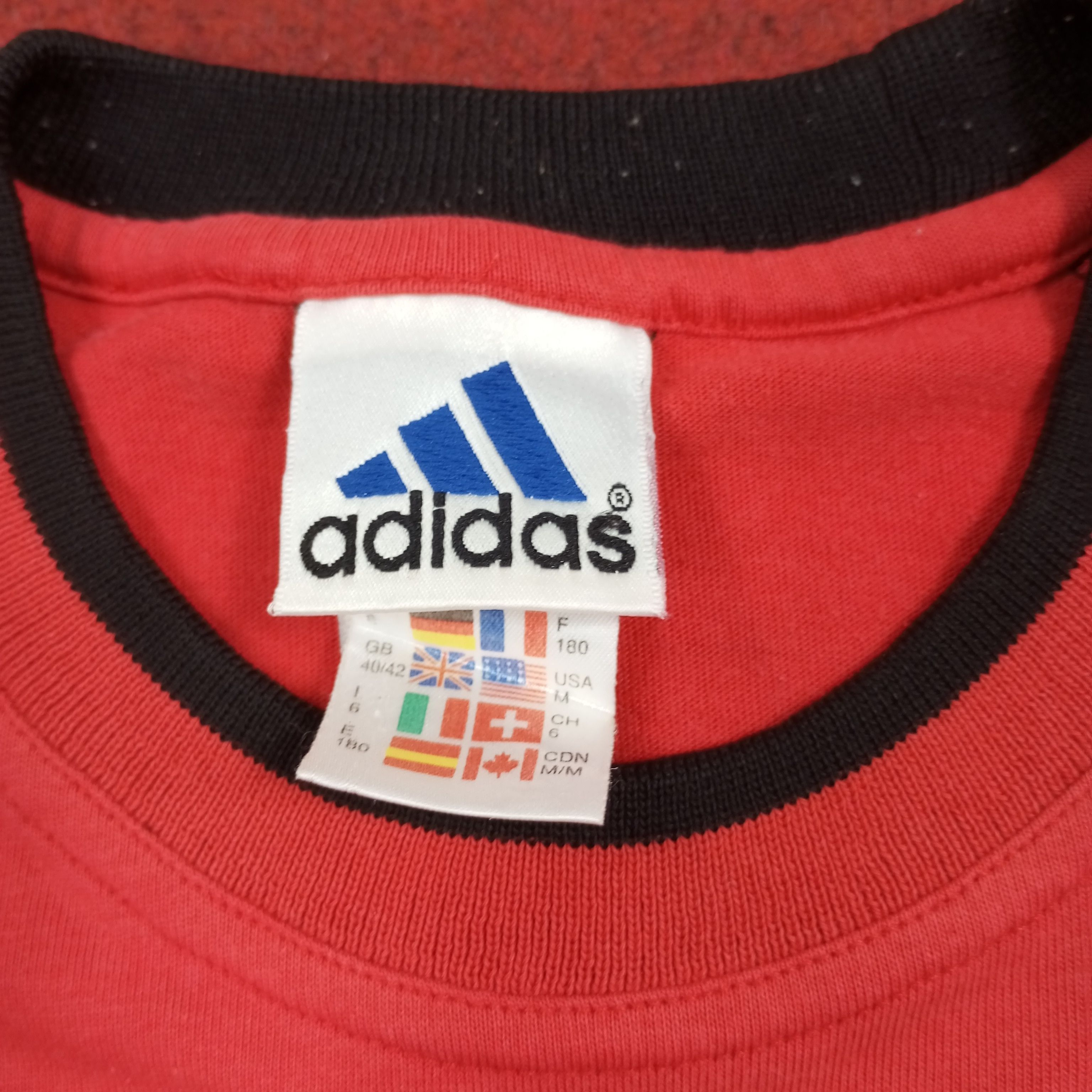 Adidas × Vintage Adidas AC Milan Opel Soccer Football Club Tshirt Size US XL / EU 56 / 4 - 7 Thumbnail