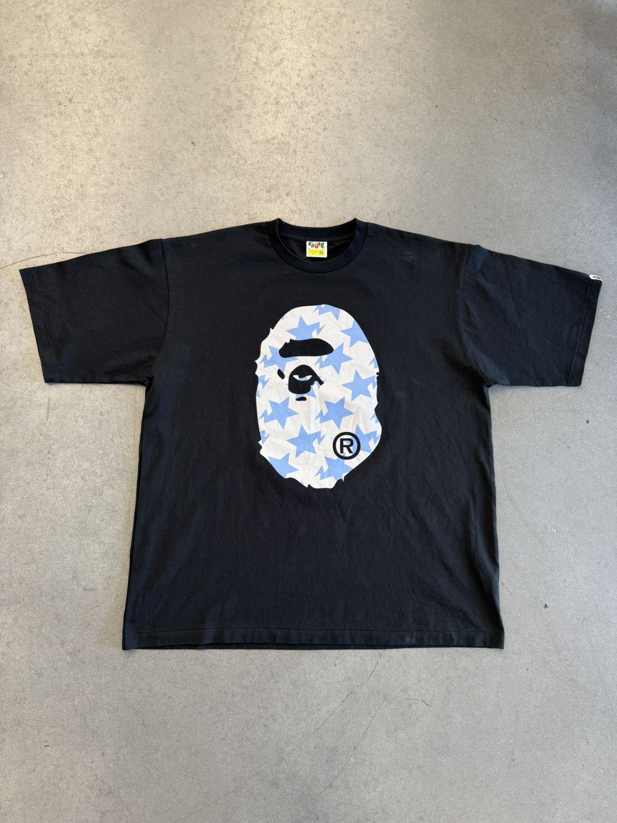 新品 STA PATTERN BIG APE HEAD RELAXED TEE Bape STA Pattern Big Ape Head Relaxed Tee | Grailed