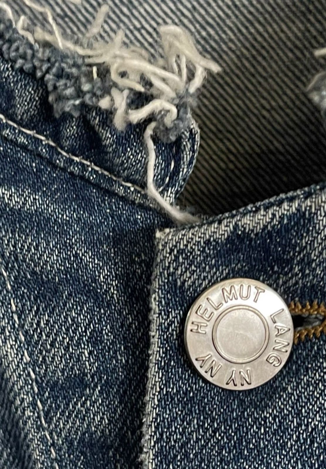 Helmut Lang Helmut Lang Destroyed Denim Jacket Size US XS / EU 42 / 0 - 6 Thumbnail