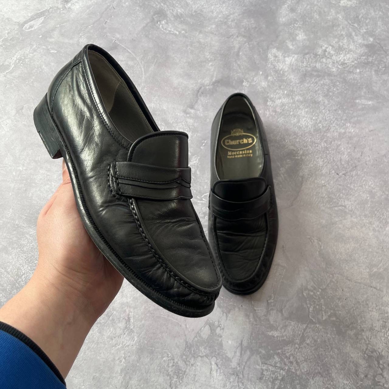 Church's Church's Moccassins Leather Penny Strap Men's Dress Loafers Size US 7.5 / EU 40-41 - 1 Thumbnail