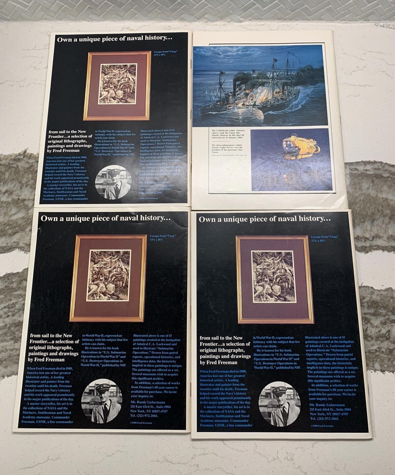 Designer Naval History Magazines US Naval Institute 1990-91 Series Size ONE SIZE - 2 Thumbnail