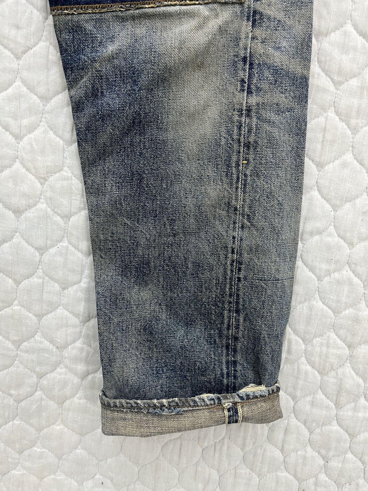 Sugar Cane 🔥🔥🔥RARE VTG SUGAR CANE DISTRESSED SELVEDGE DENIM Size US 29 - 6 Thumbnail