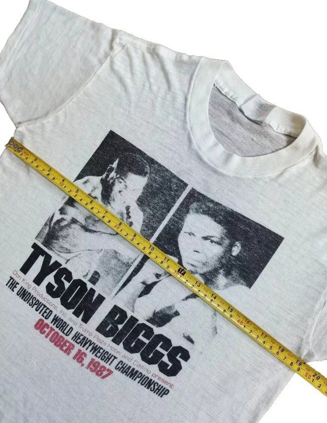 Vintage Vintage Tyrell Biggs vs Mike Tyson WBC 1987 t shirt Size US M / EU 48-50 / 2 - 12 Thumbnail