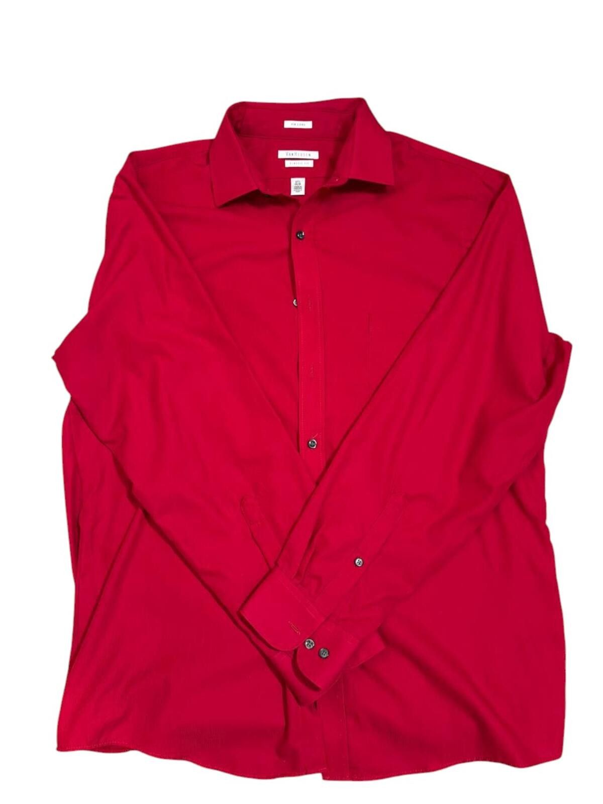 Van Heusen Van Heusen Classic Fit Pin Cord Dress Shirt Size US L / EU 52-54 / 3 - 1 Thumbnail