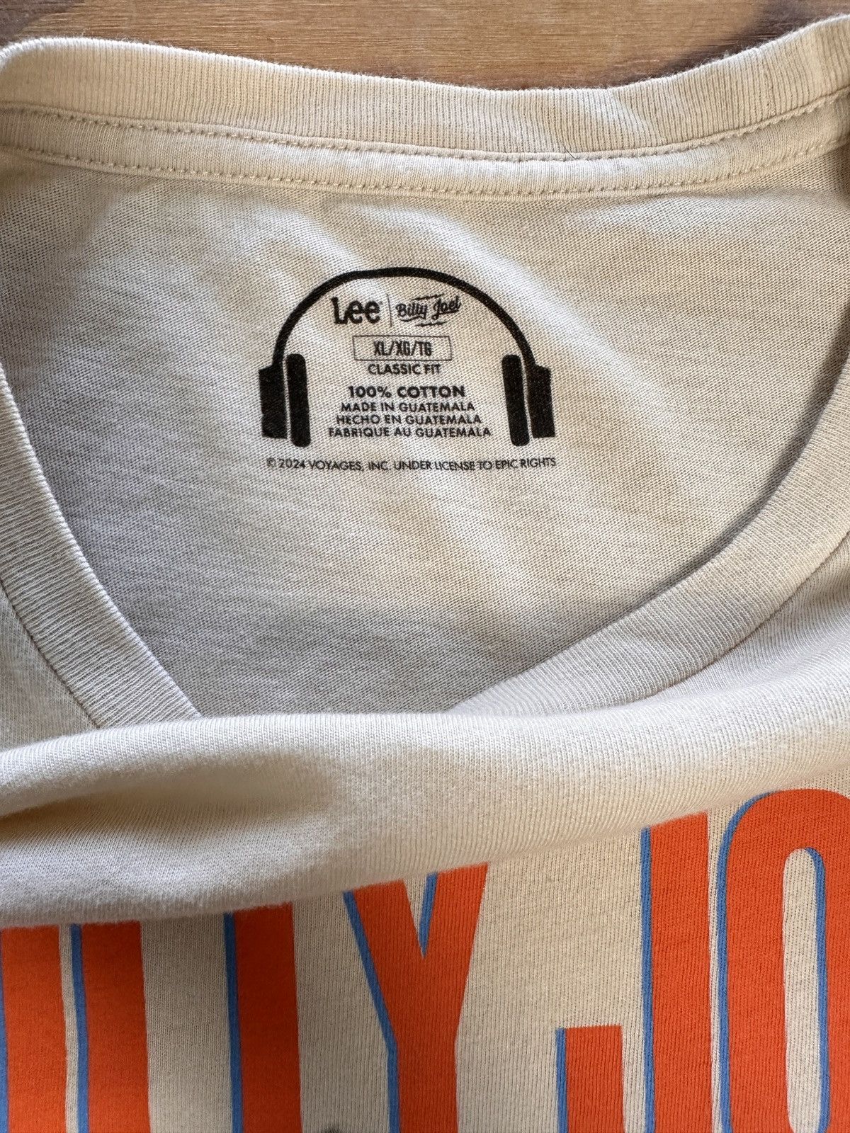 Lee Lee Cream Billy Joel "We Didn't Start The Fire" Size US XL / EU 56 / 4 - 4 Thumbnail