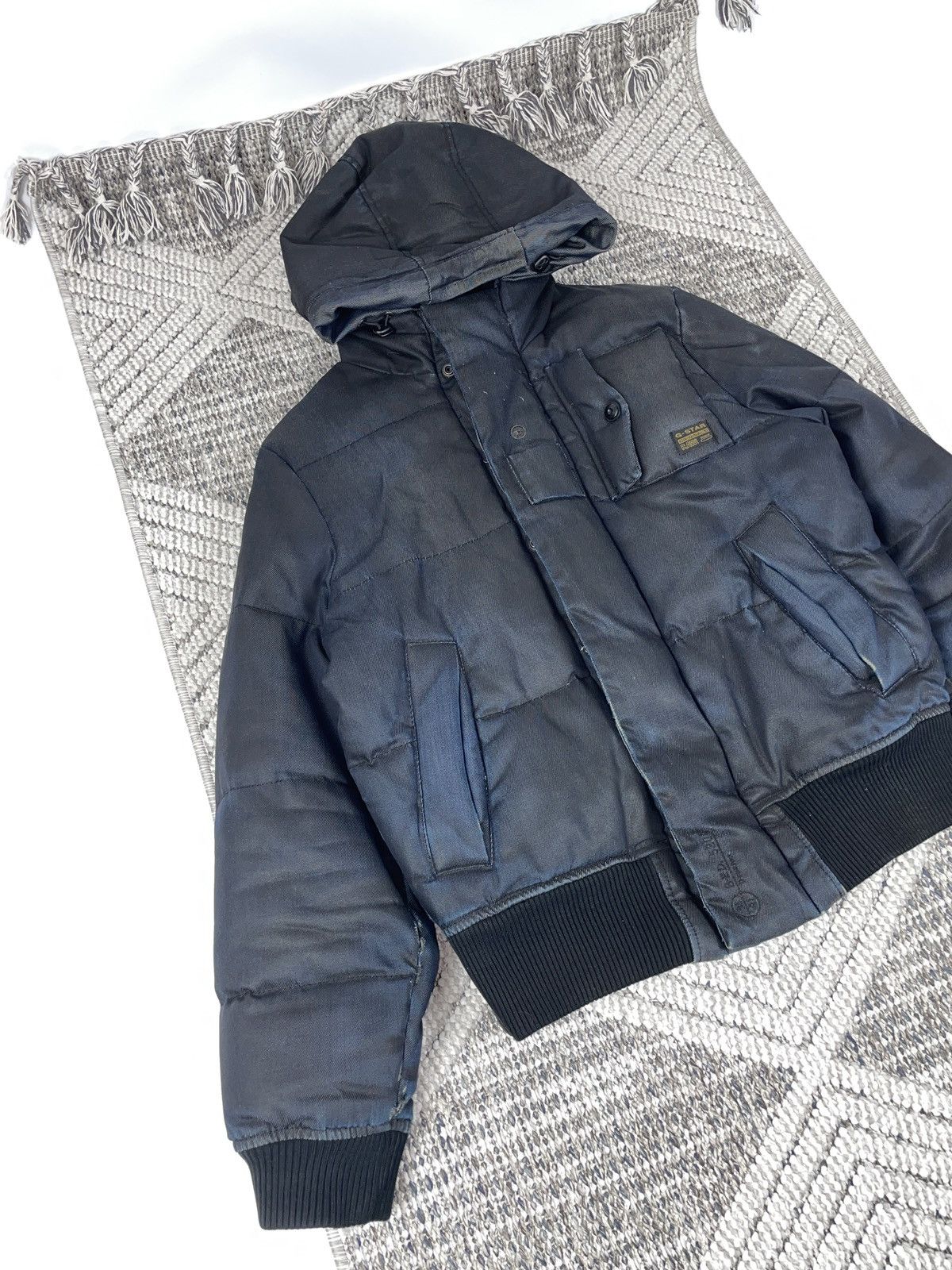 G-Star G-Star RAW Hooded Jacket - Cotton Shell, Down Feather Fill L Size US L / EU 52-54 / 3 - 3 Thumbnail
