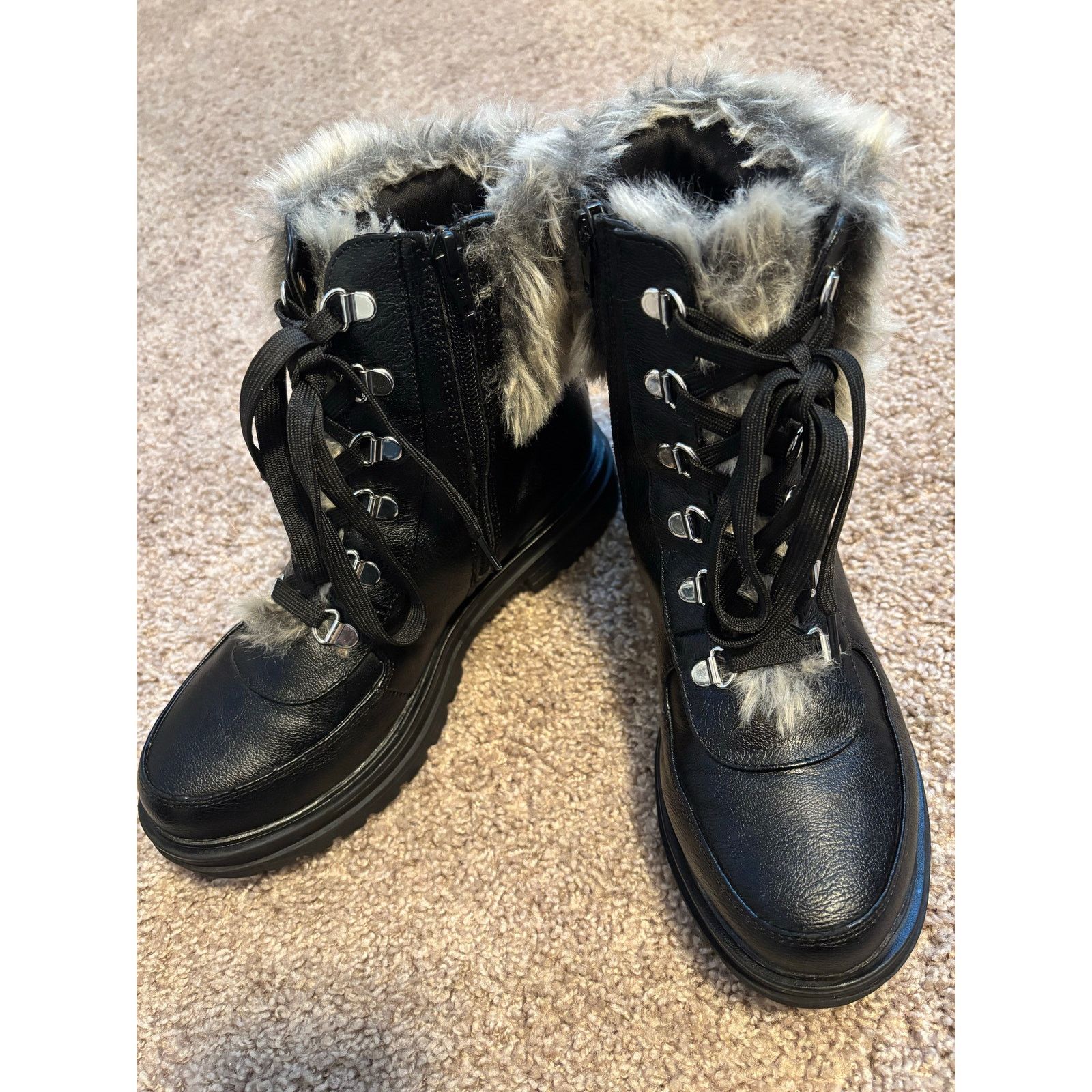The Unbranded Brand Sun + Stone Weather Combat Boots Size 6.5 Size US 6.5 / IT 36.5 - 2 Thumbnail