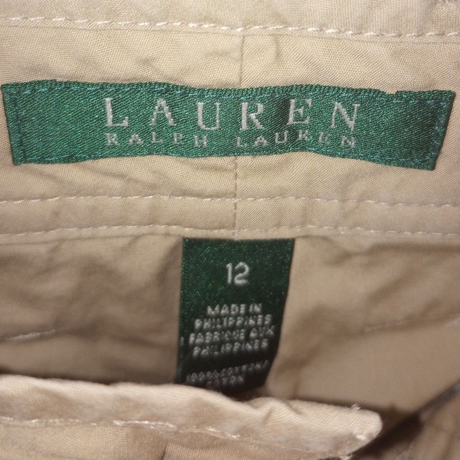 Lauren Ralph Lauren Women's Lauen Ralph Lauren Khaki Cargo Pants 12 Size 30" / US 8 / IT 44 - 3 Thumbnail