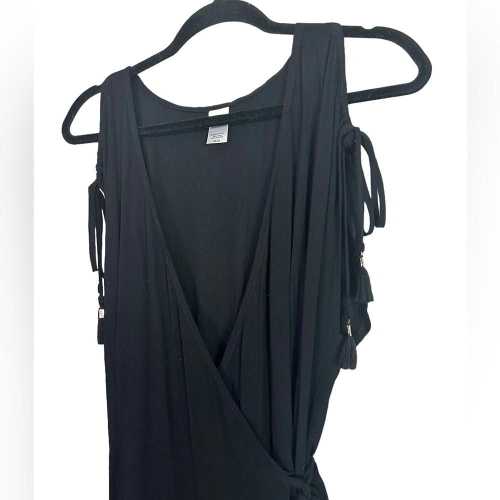 Designer l*space l Black Wrap Maxi Dress Medium Size M / US 6-8 / IT 42-44 - 3 Thumbnail