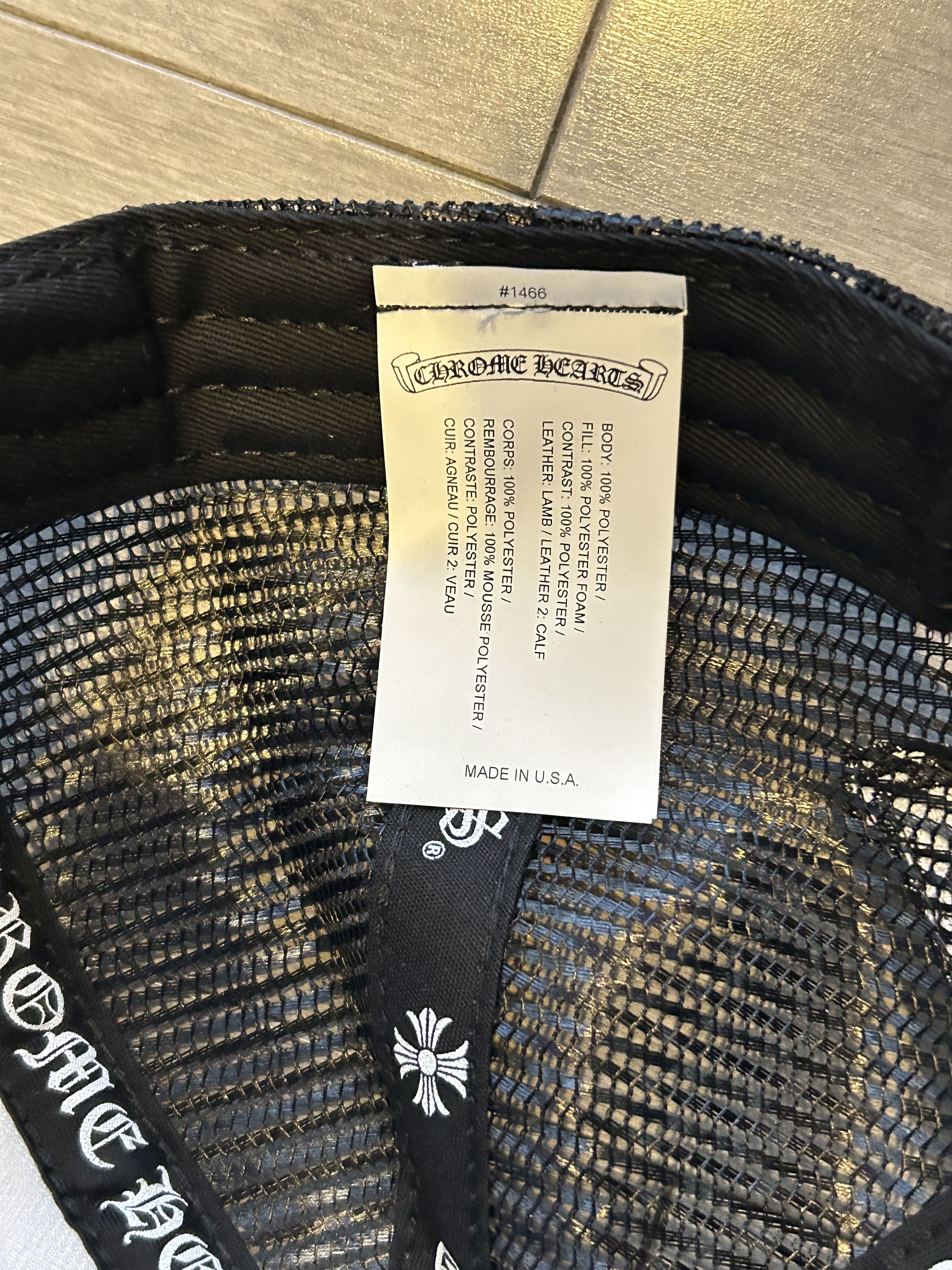 Chrome Hearts Chrome Hearts Cemetery Leather Patch Trucker Hat Multi Size ONE SIZE - 4 Thumbnail