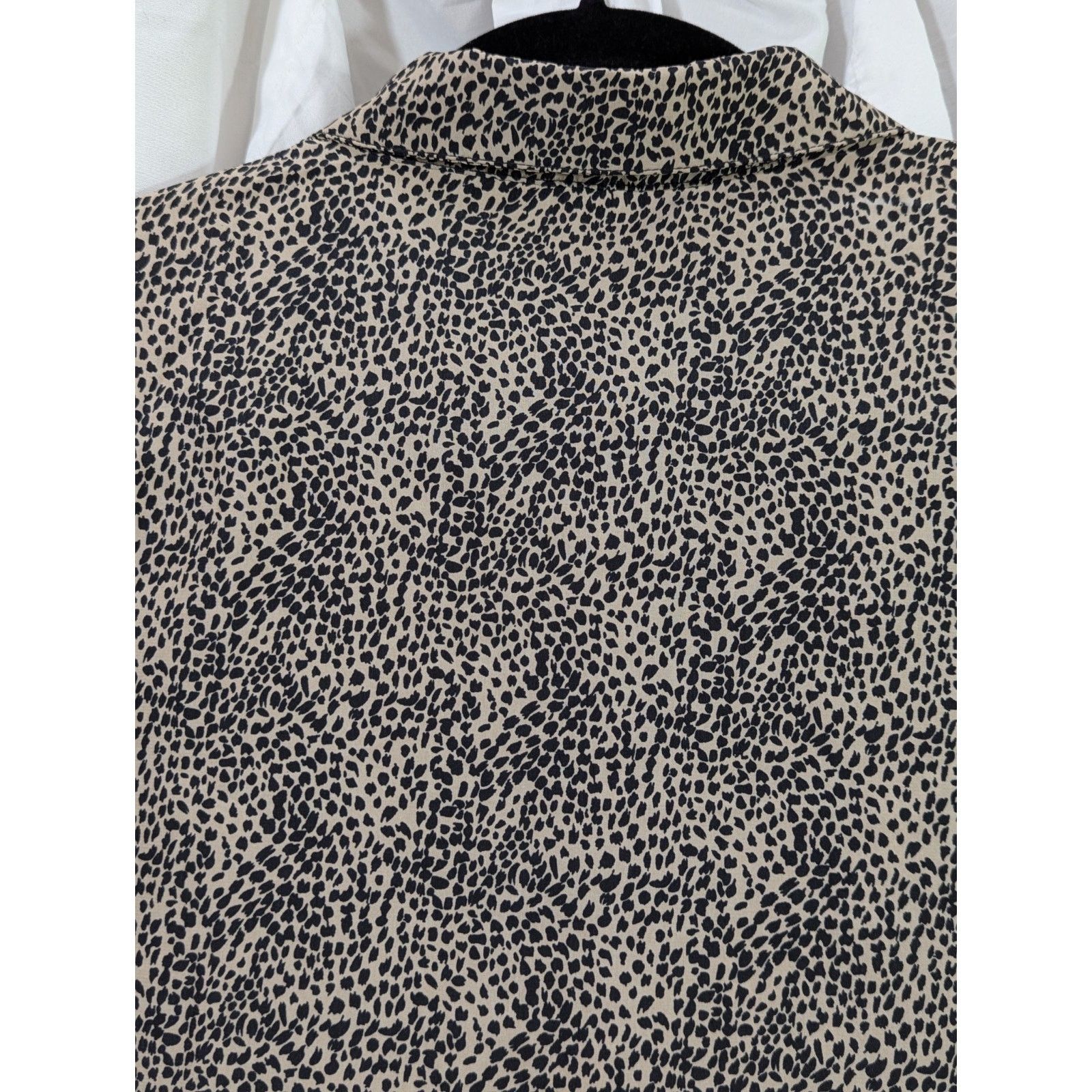 Other Timing Leopard Print Tie Front Button Up Shirt XL Blouse Size XL / US 12-14 / IT 48-50 - 9 Thumbnail
