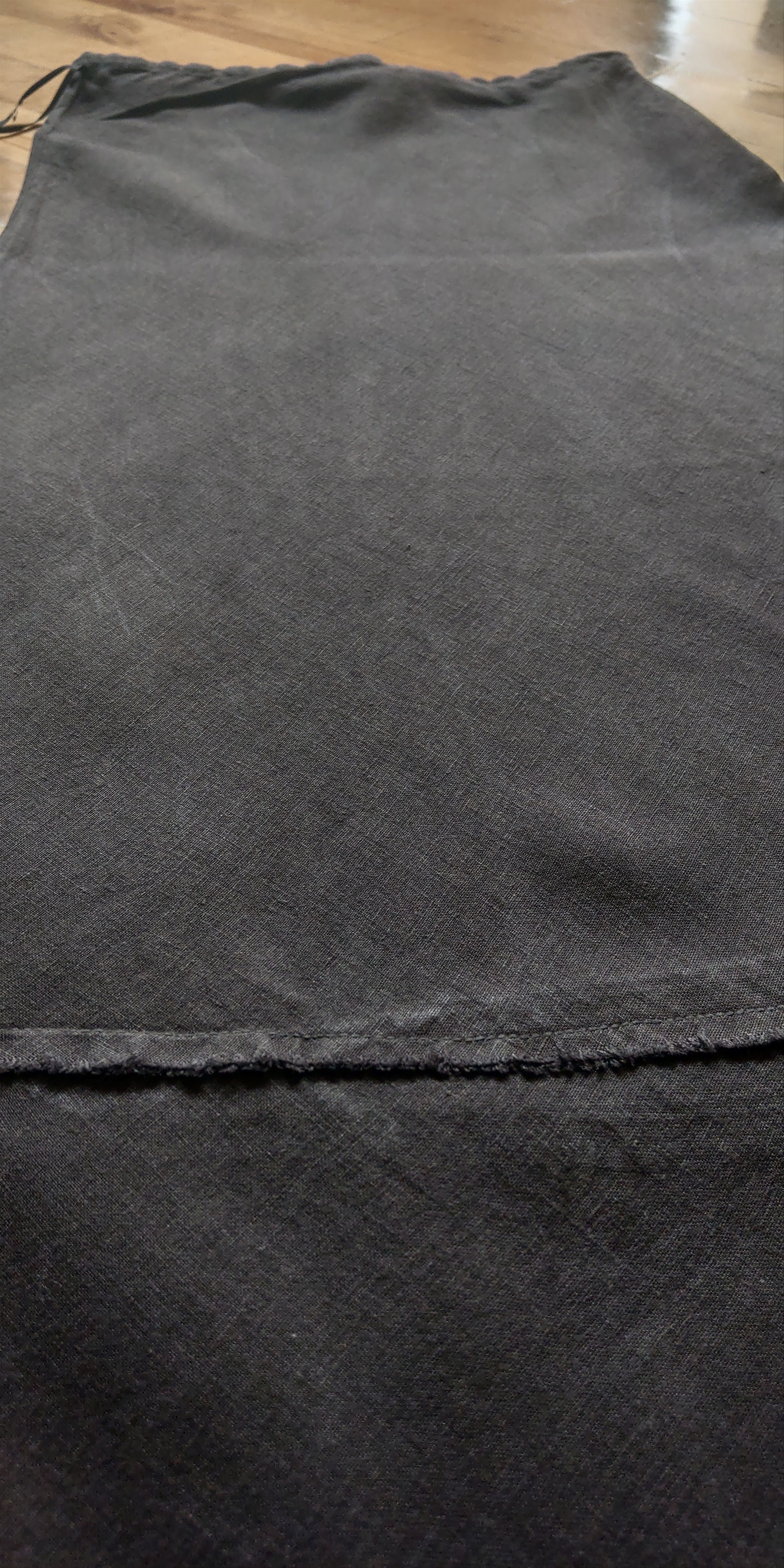 Vintage 100% Linen Skirt Vintage Darkfashion Noir Goth Grunge Witch Size 26" / US 2 / IT 38 - 5 Thumbnail