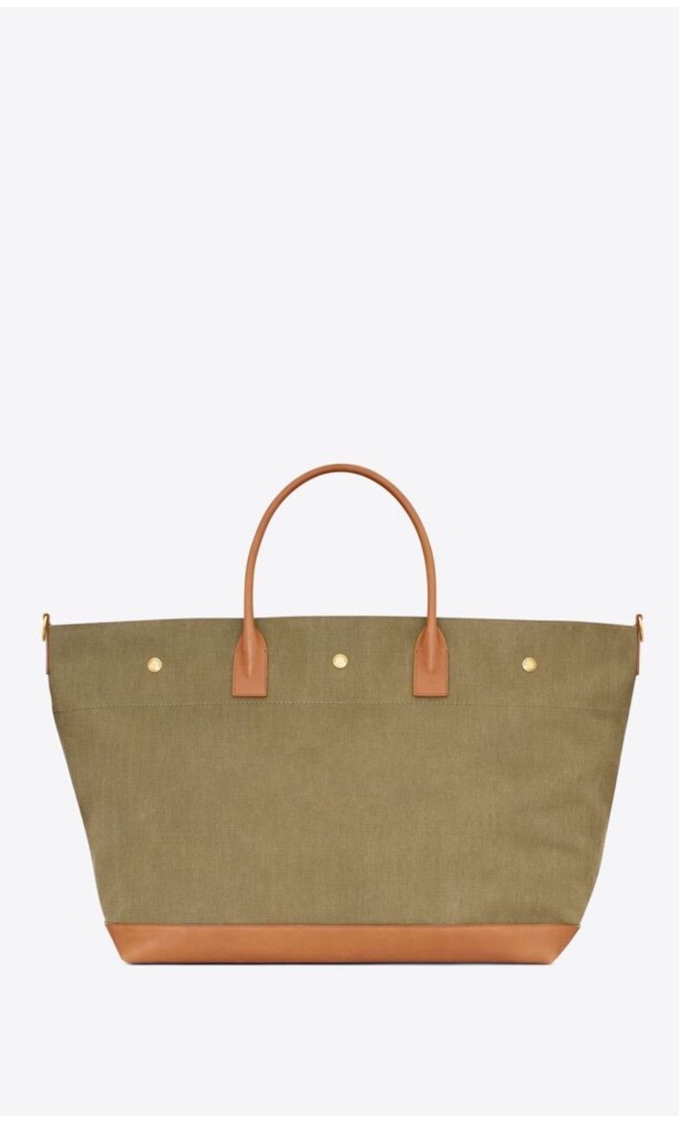 Saint Laurent Paris o1b1hav110824 Size: OS/ Maxi Shopping Bag in Green/Brown Size ONE SIZE - 3 Thumbnail