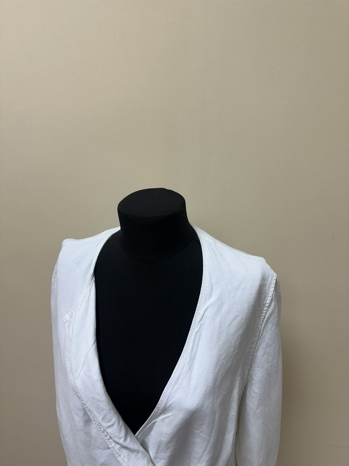 Designer × OSKA Cardigan Oska 5 100% linen White Size XL / US 12-14 / IT 48-50 - 6 Thumbnail