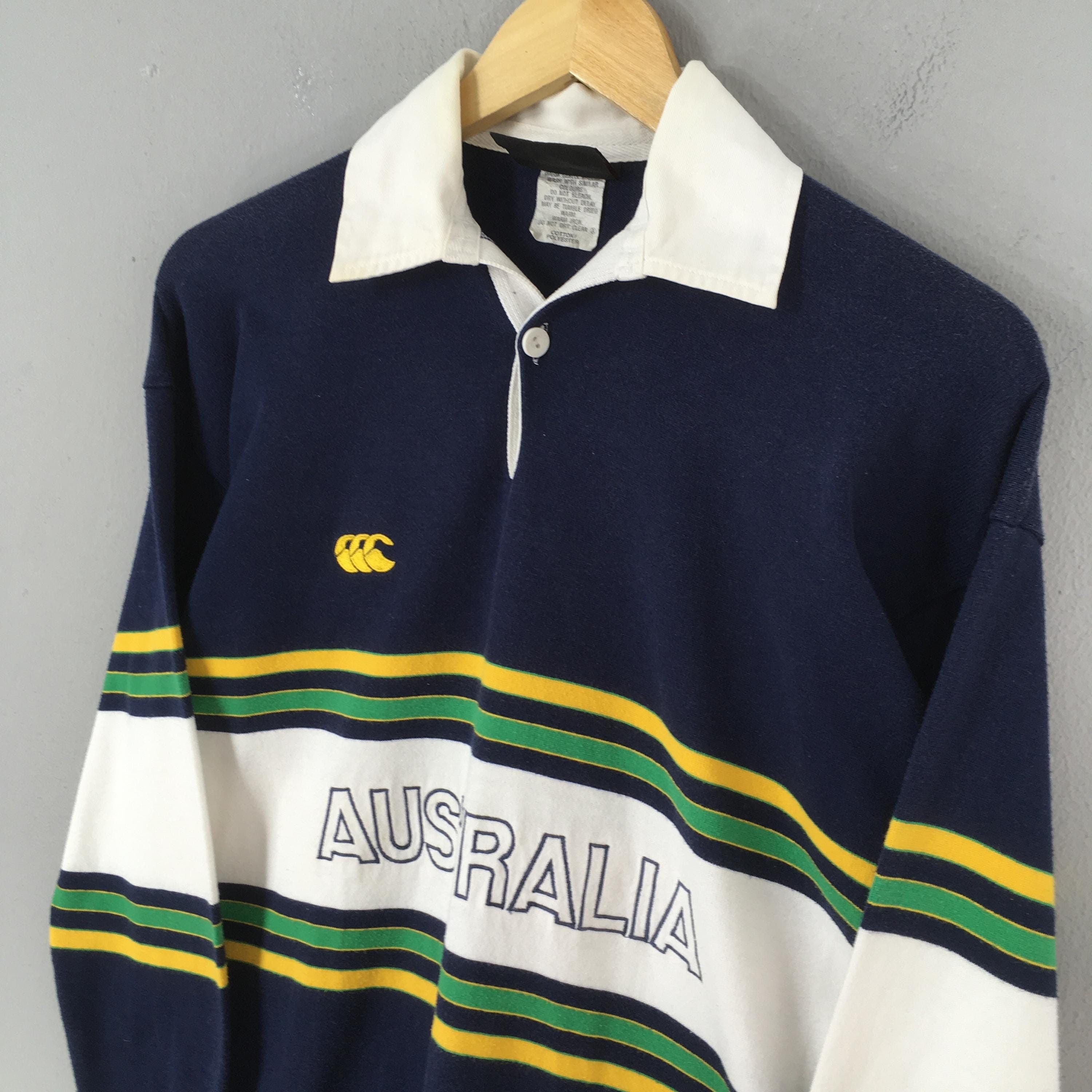 Canterbury of New Zealand Canterbury Of New Zealand Australia Striped Rugby Shirt S Size US S / EU 44-46 / 1 - 3 Thumbnail
